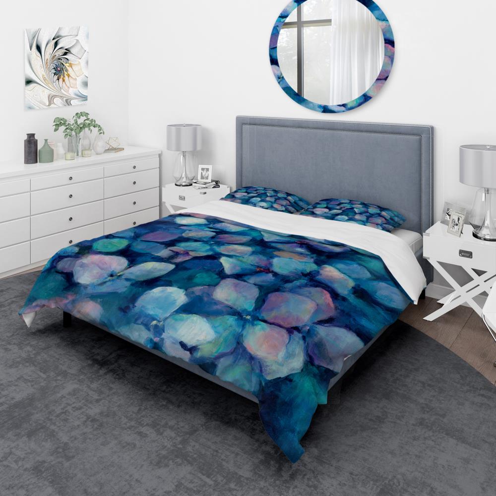 Designart BED31066-T 3-Piece Blue Twin Duvet Cover Set