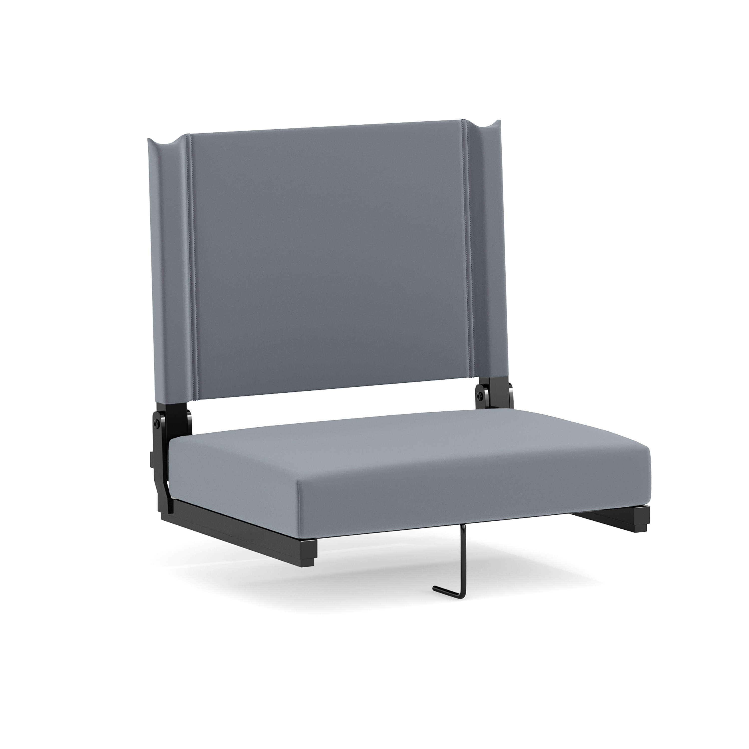 Flash Furniture 889142400318 Gray Commercial/Residential Row chair Folding Chair with Padded Seat ( Outdoor )