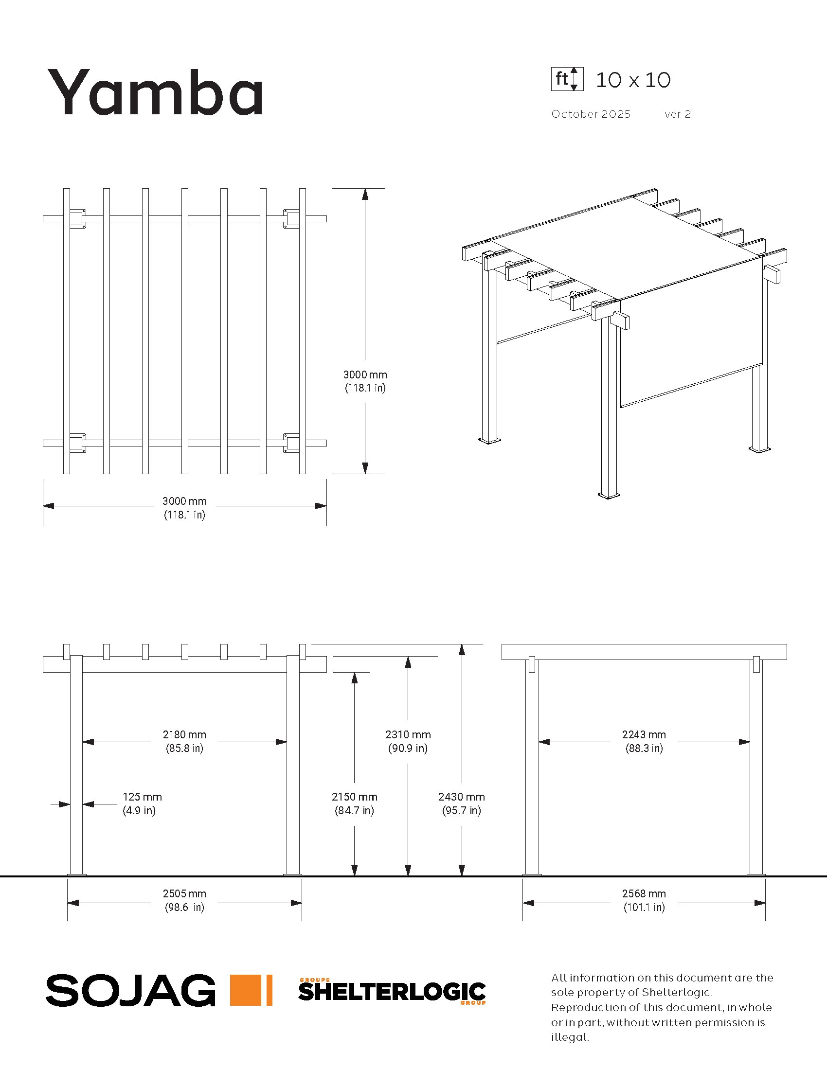 Sojag 500-9167795 Pergolas-2 - View #3