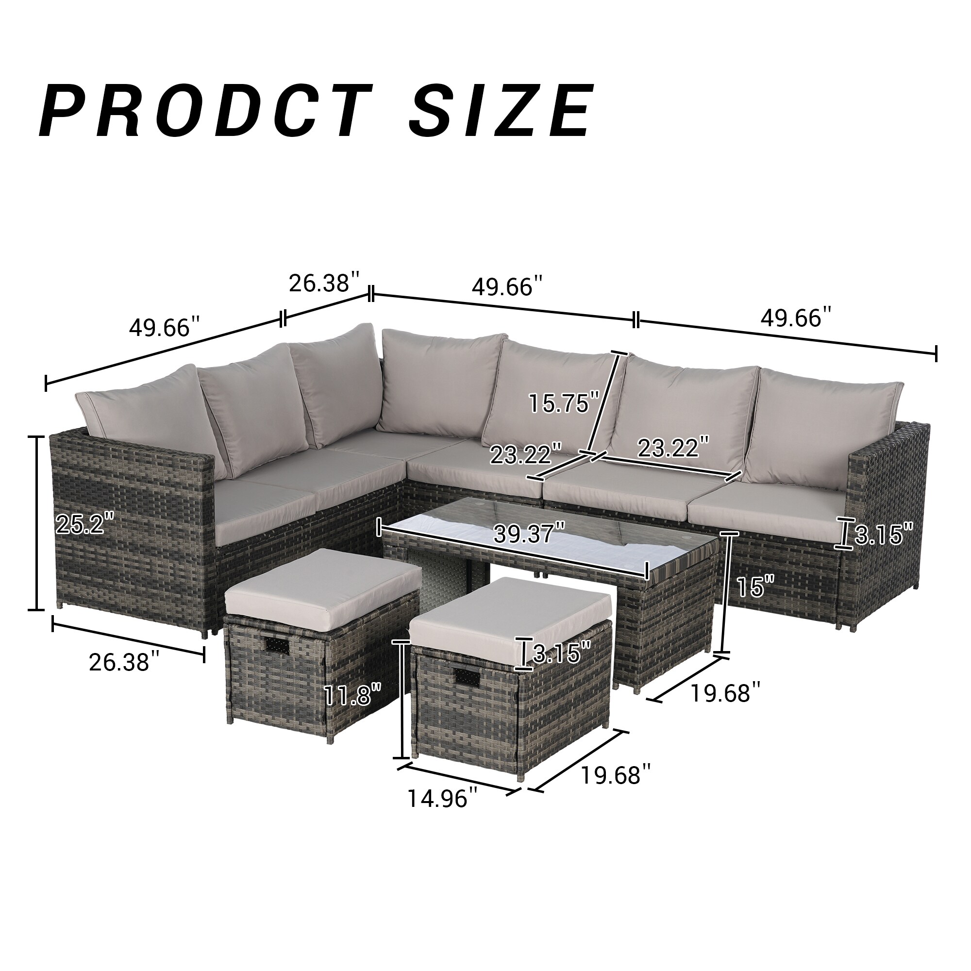 SINOFURN SYB670021BN Patio-Sofas-Daybeds - View #11