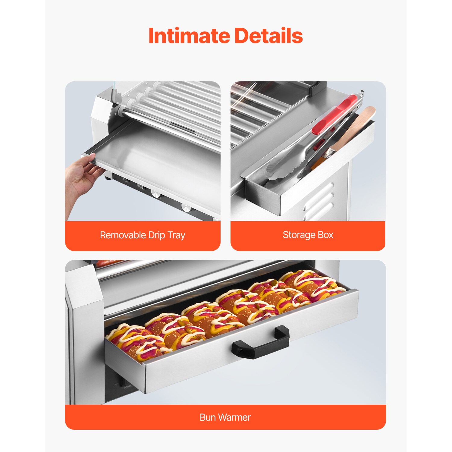 VEVOR SCDMBBWHGDSR11320V1 Hot-Dog-Cookers - View #5