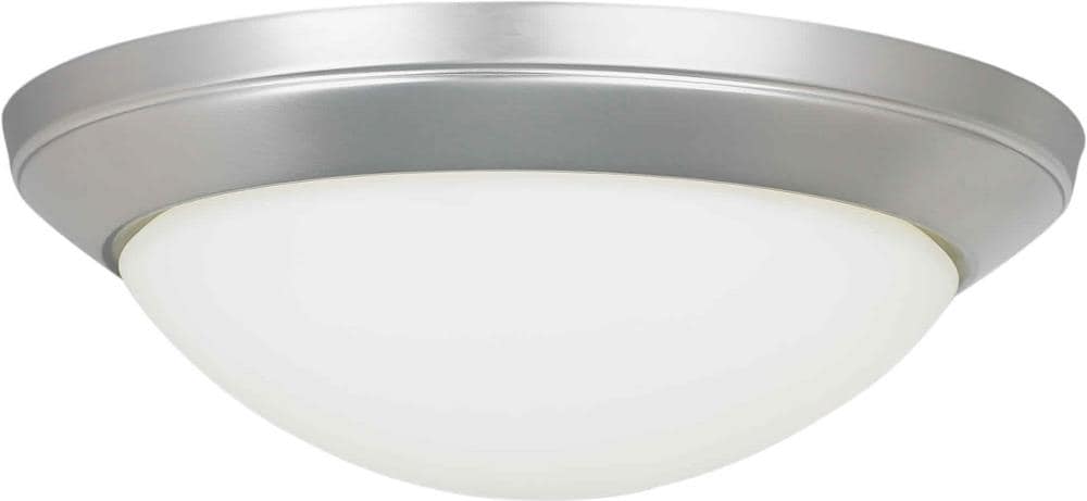  LW21740255 2.0 -Light 14.0-in Brushed Nickel Semi Flush Mount Light