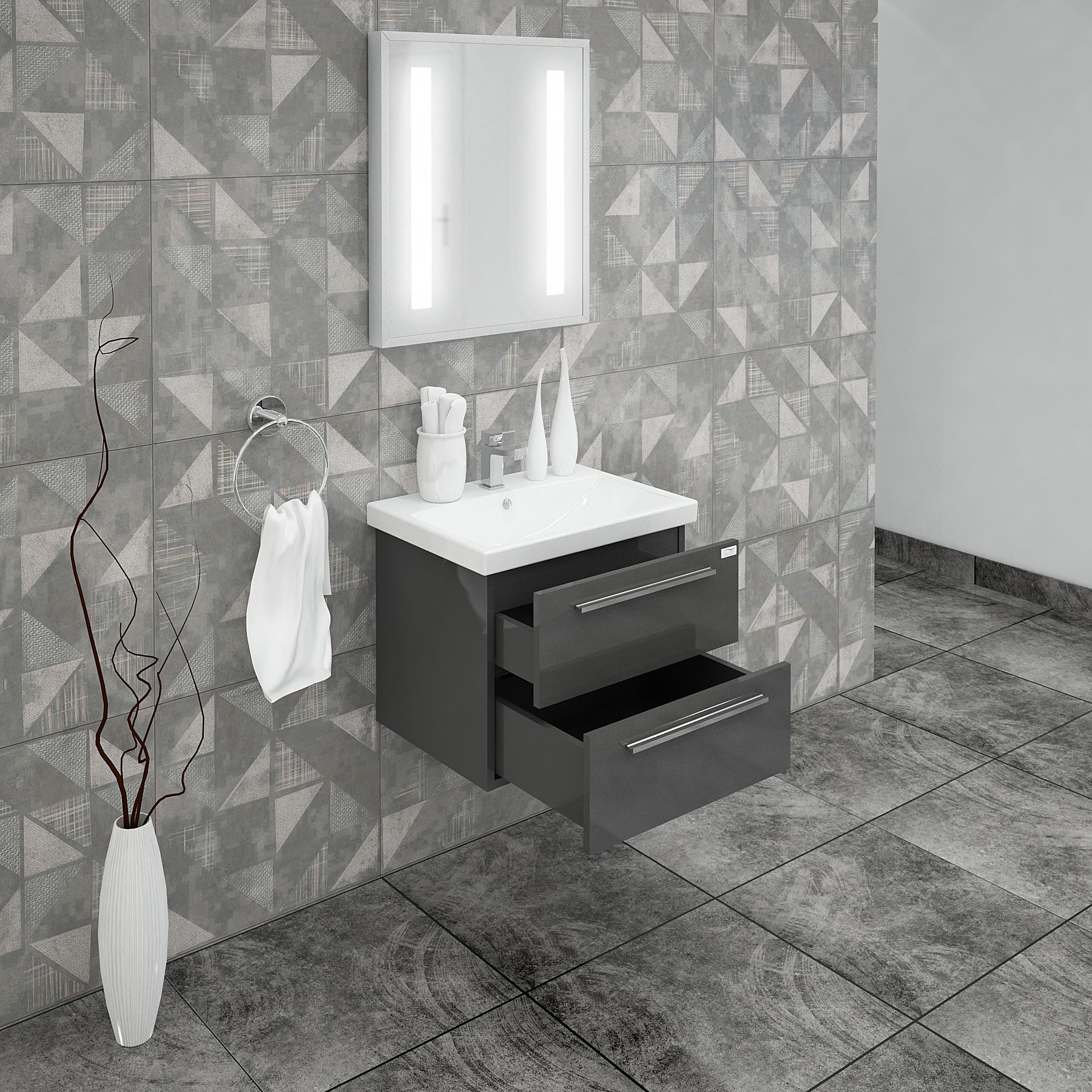 Casa Mare ELKE60GG-24-MSC Bath-Vanity-Combo - View #2