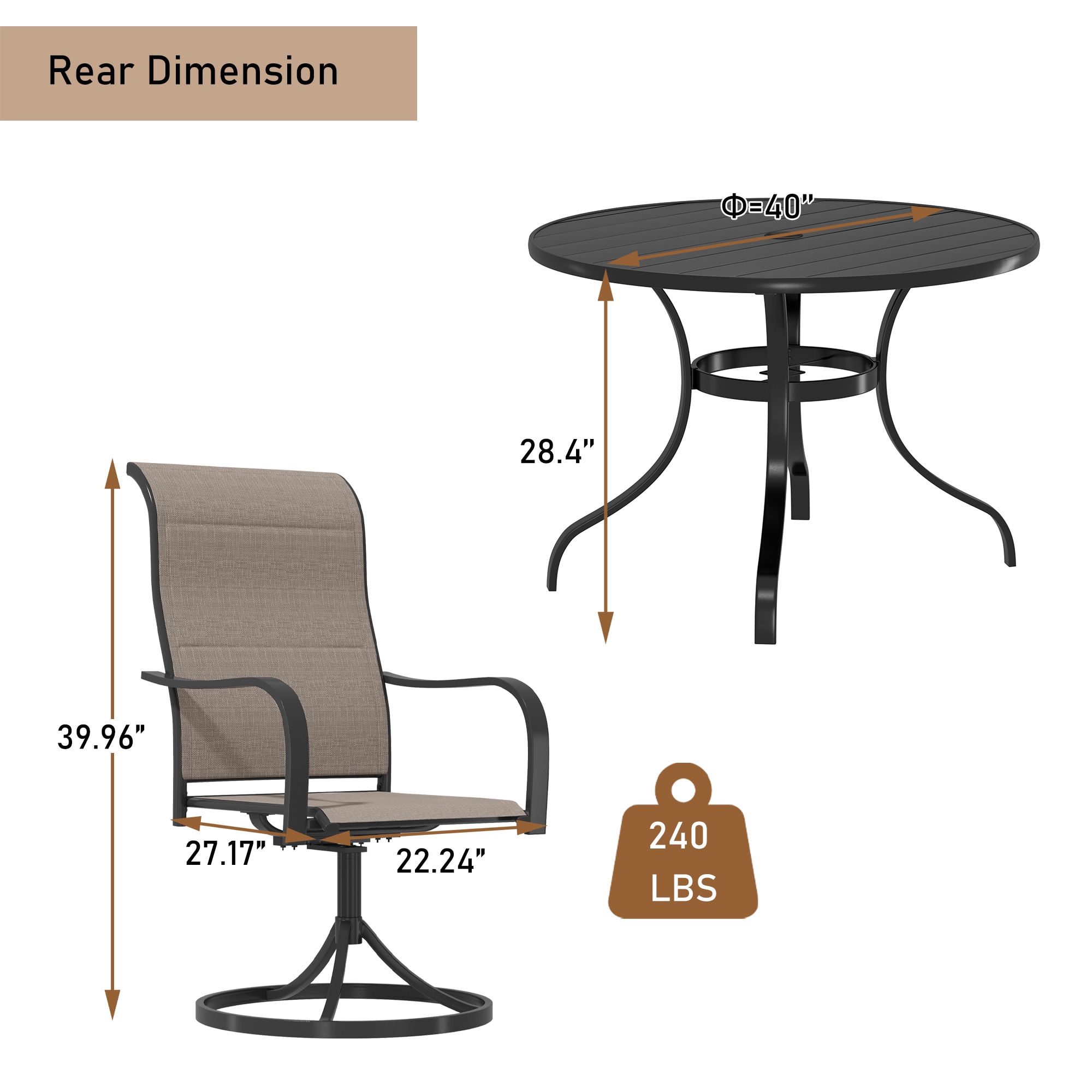 CASAINC CAC5020T73A Patio-Dining-Sets - View #8