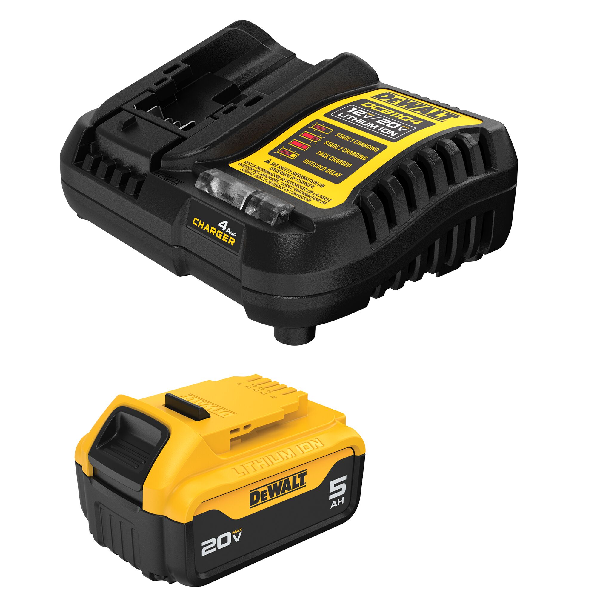 DEWALT DCB205C 20 -V 1 -Pack Lithium-ion ( 5 Ah Battery and Charger )
