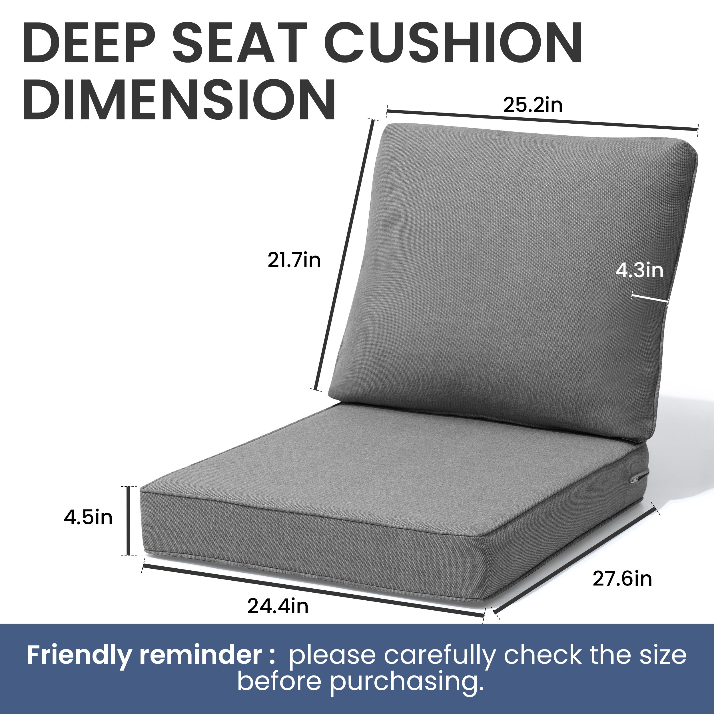 Outdoor Cushions 27 X 24null