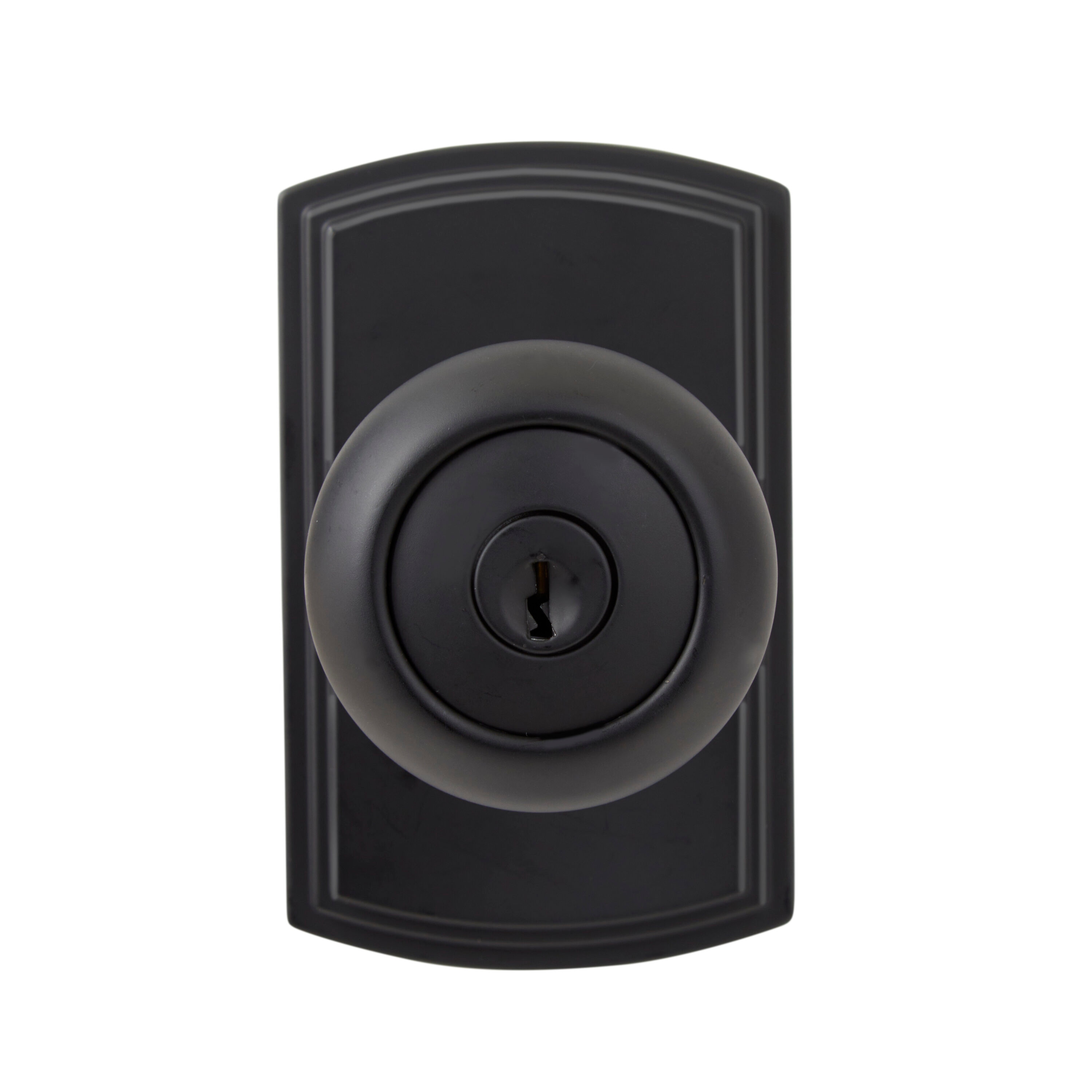 Delaney Hardware 360604 Santo Black Interior/Exterior Bed/Bath Keyed Entry Door Knob