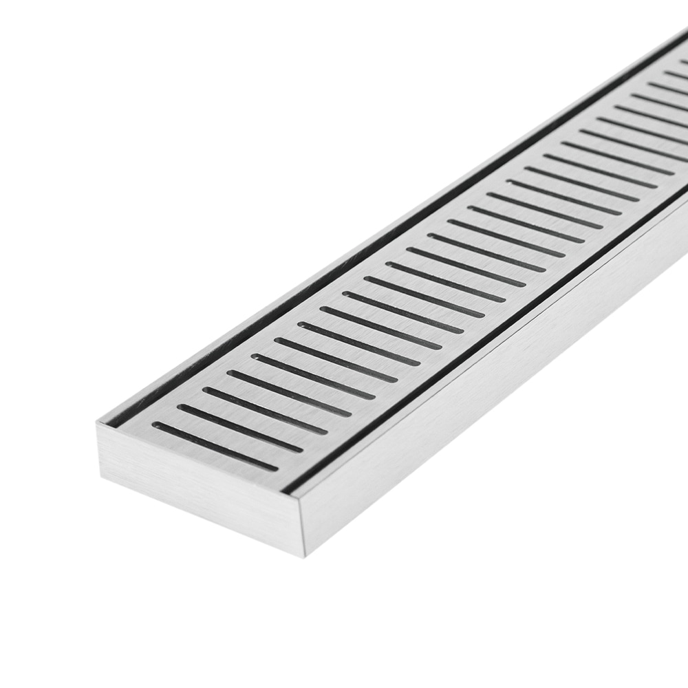 Lauxes Drains 36-in Aluminum Next Generation Silver Rectangle