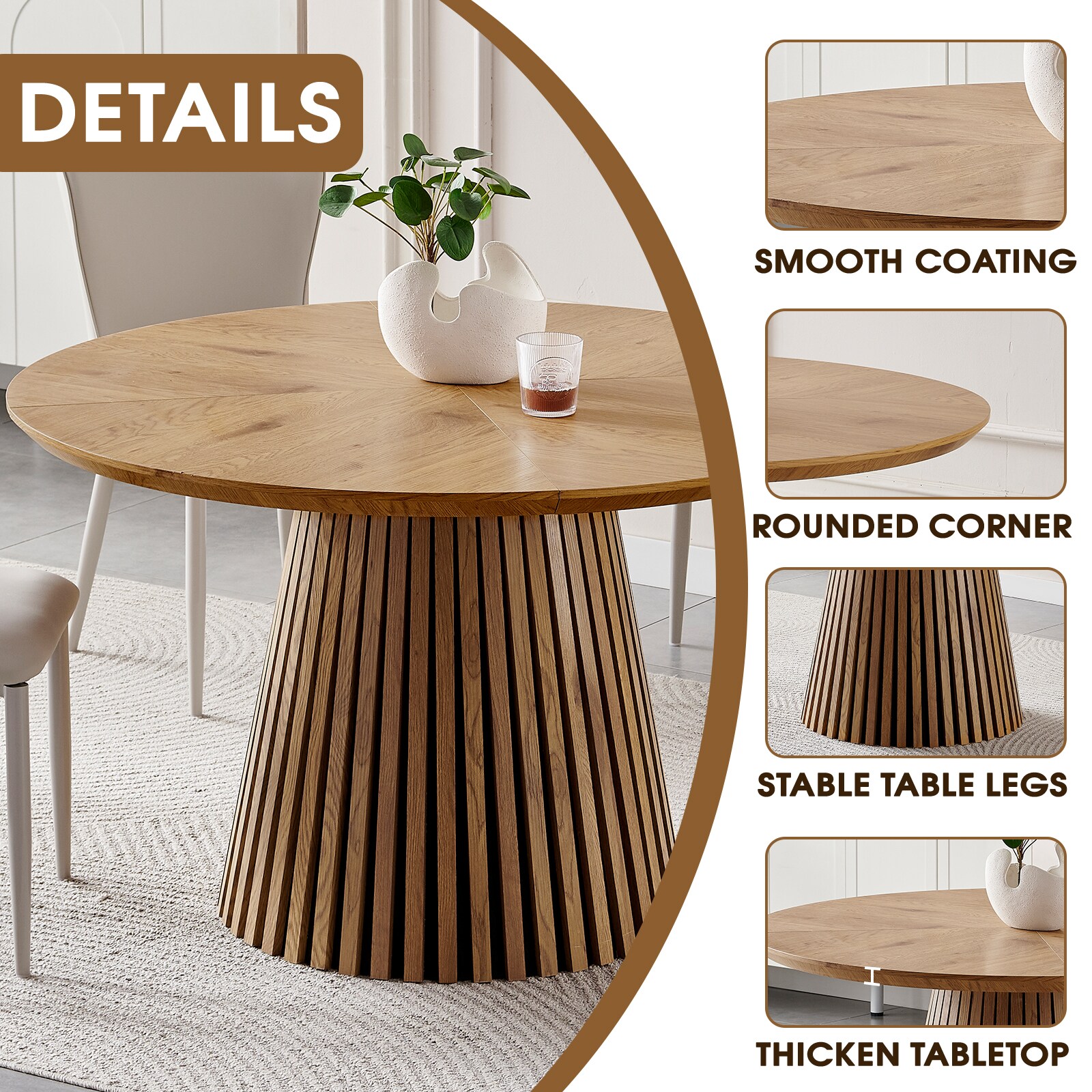 SINOFURN SYA010268WT Dining-Tables - View #6