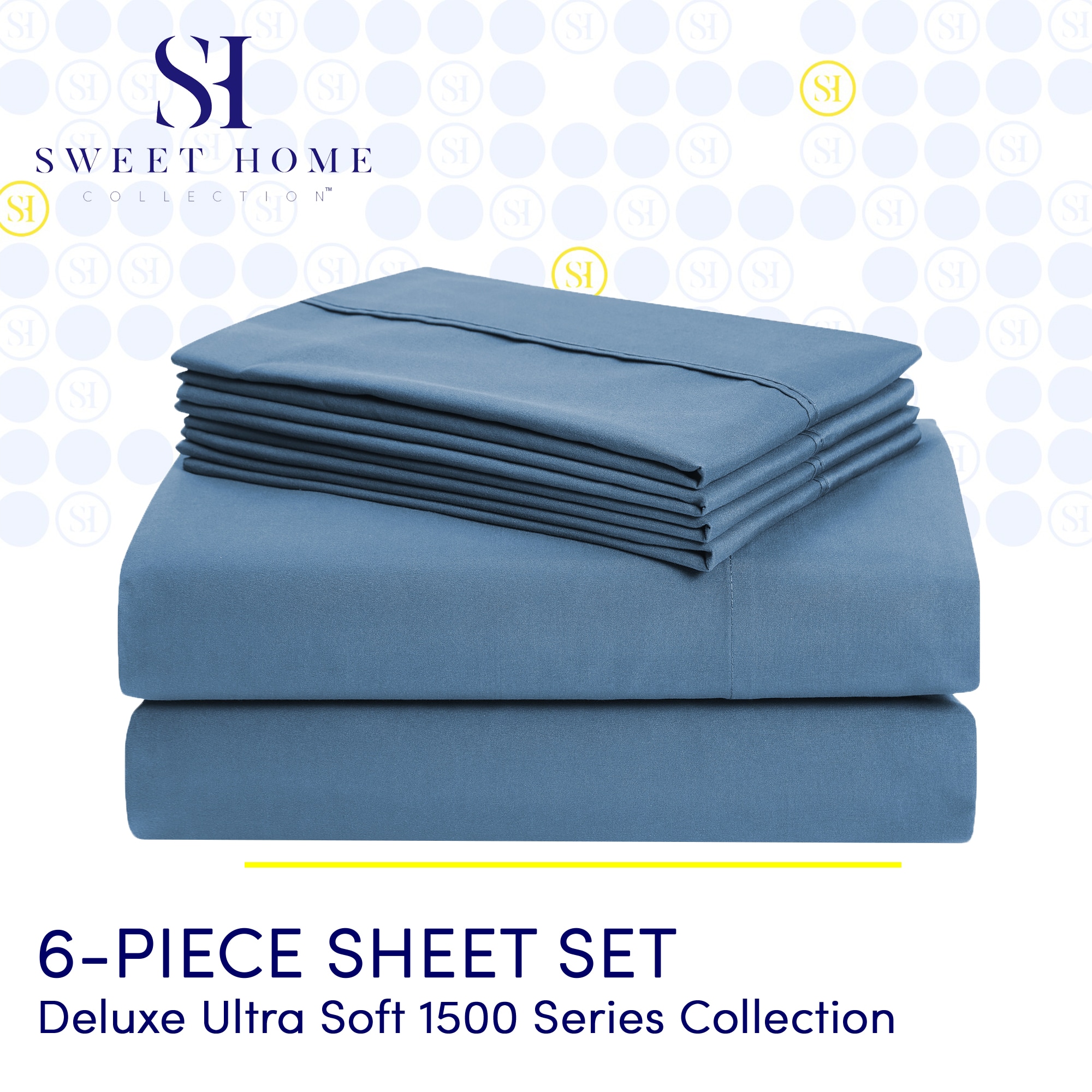 Sweet Home Collection LOW-6P-SH-CK-DEN Sheet-Sets - View #2