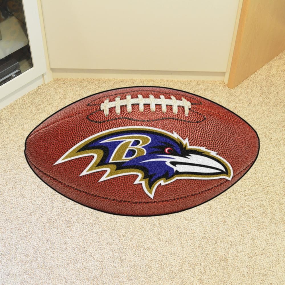 FANMATS NFL Baltimore Ravens Purple 2 ft. x 2 ft. Round Area Rug