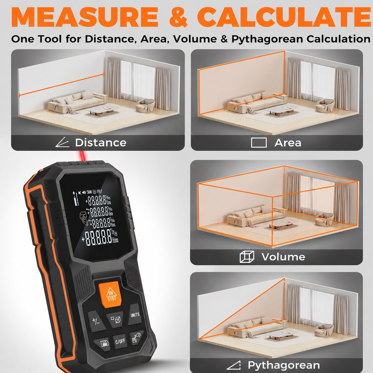 KHKFY LKH0729X028 Laser-Distance-Measurers - View #3