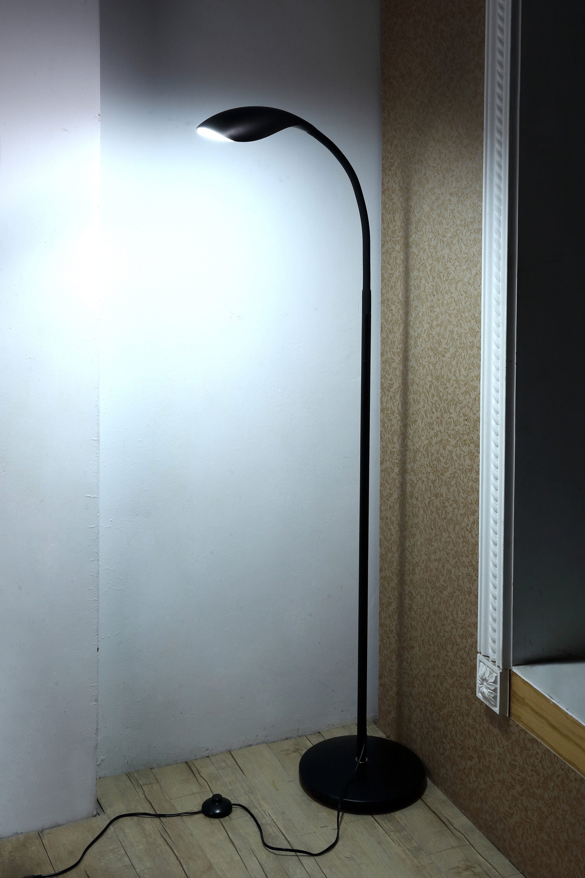 ArcFlex 79" Adjustable Black LED Floor Lamp