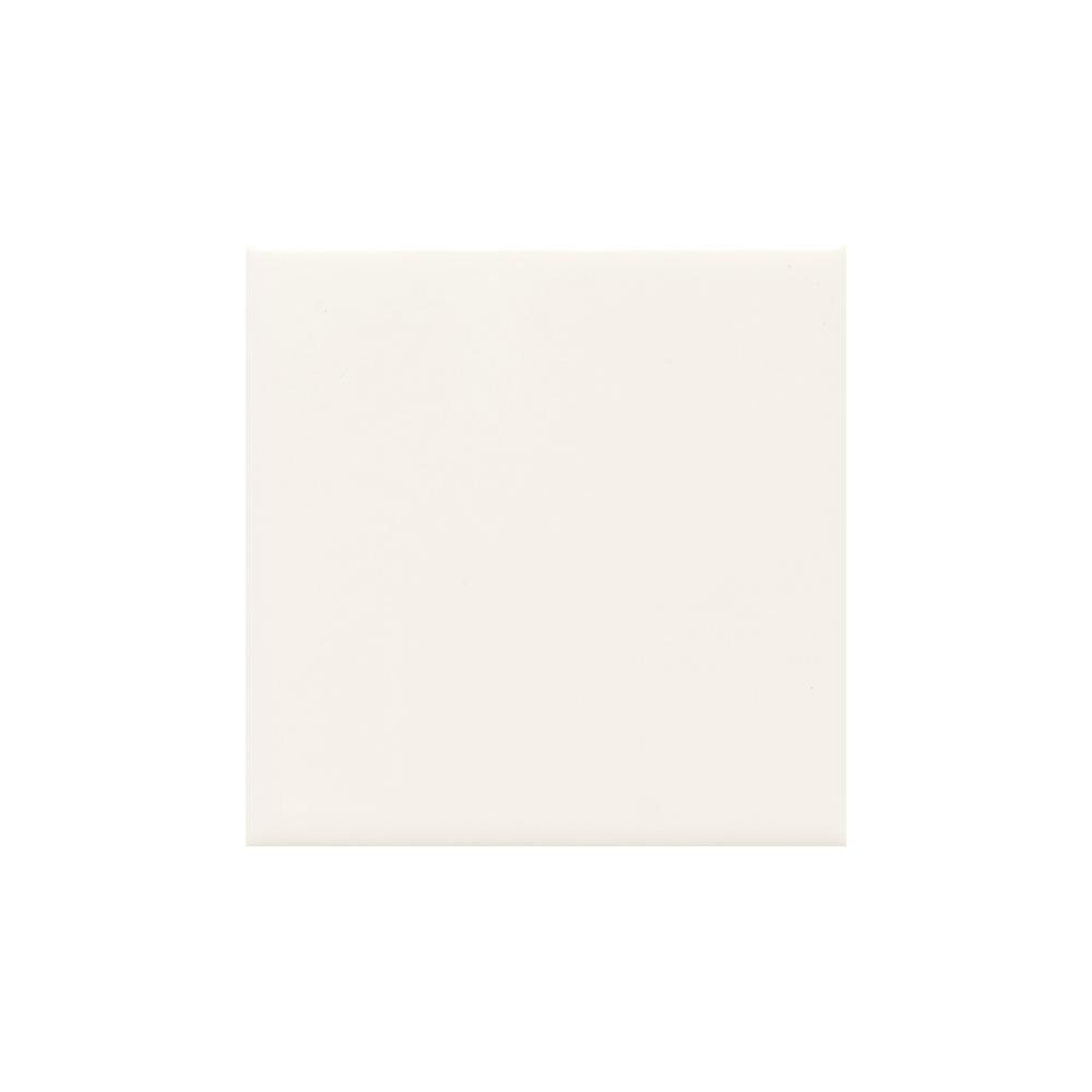 American Olean Bright White Ceramic Bullnose Tile (4-in x 4-in)