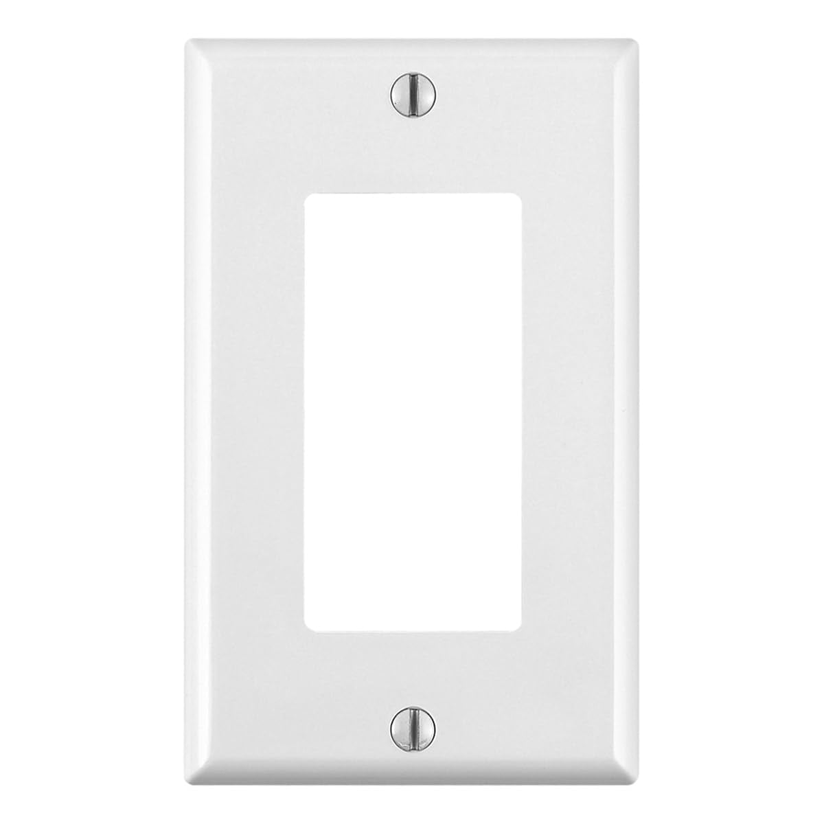 Leviton  1Gang White Decora/GFCI Wallplate Standard Size 10Pack