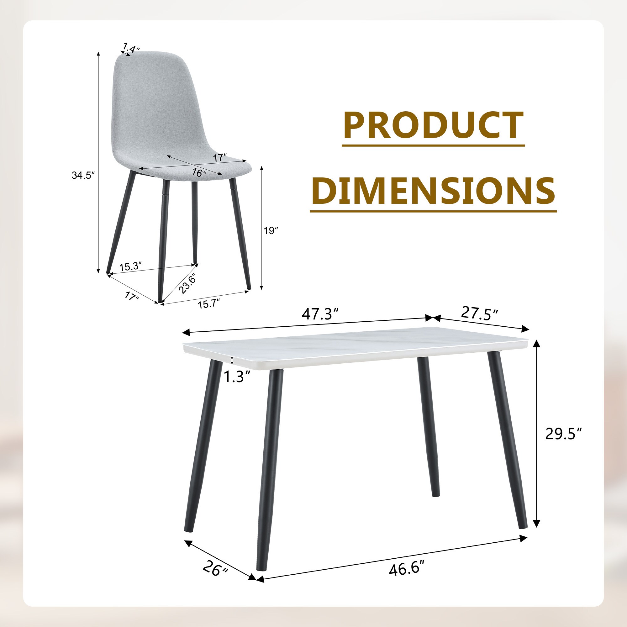 LUXEYARD DS-Y-YC-1667 Dining-Sets - View #4