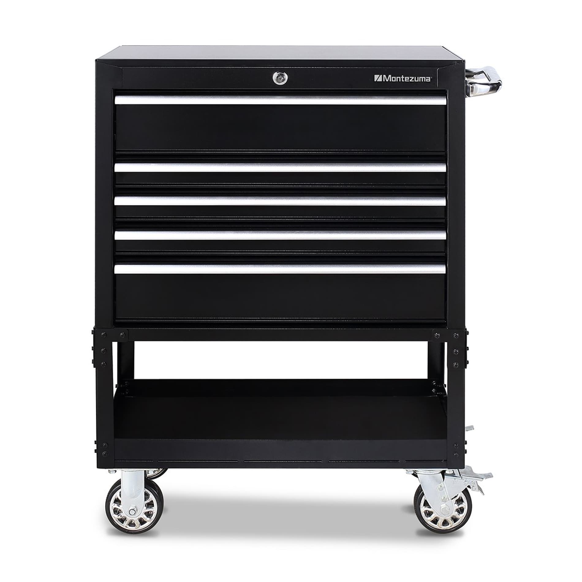 Montezuma 37-in 5-Drawer Cabinet Utility Cart in the Utility Carts