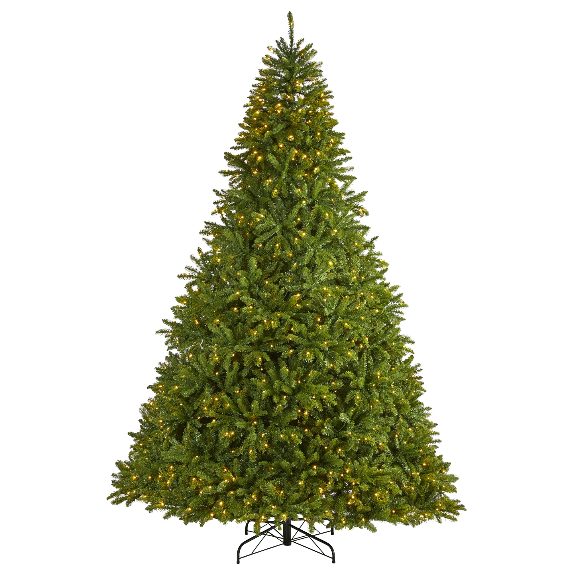 9-ft Spruce Pre-lit Artificial Christmas Tree with LED Lights | - Nearly Natural T1667