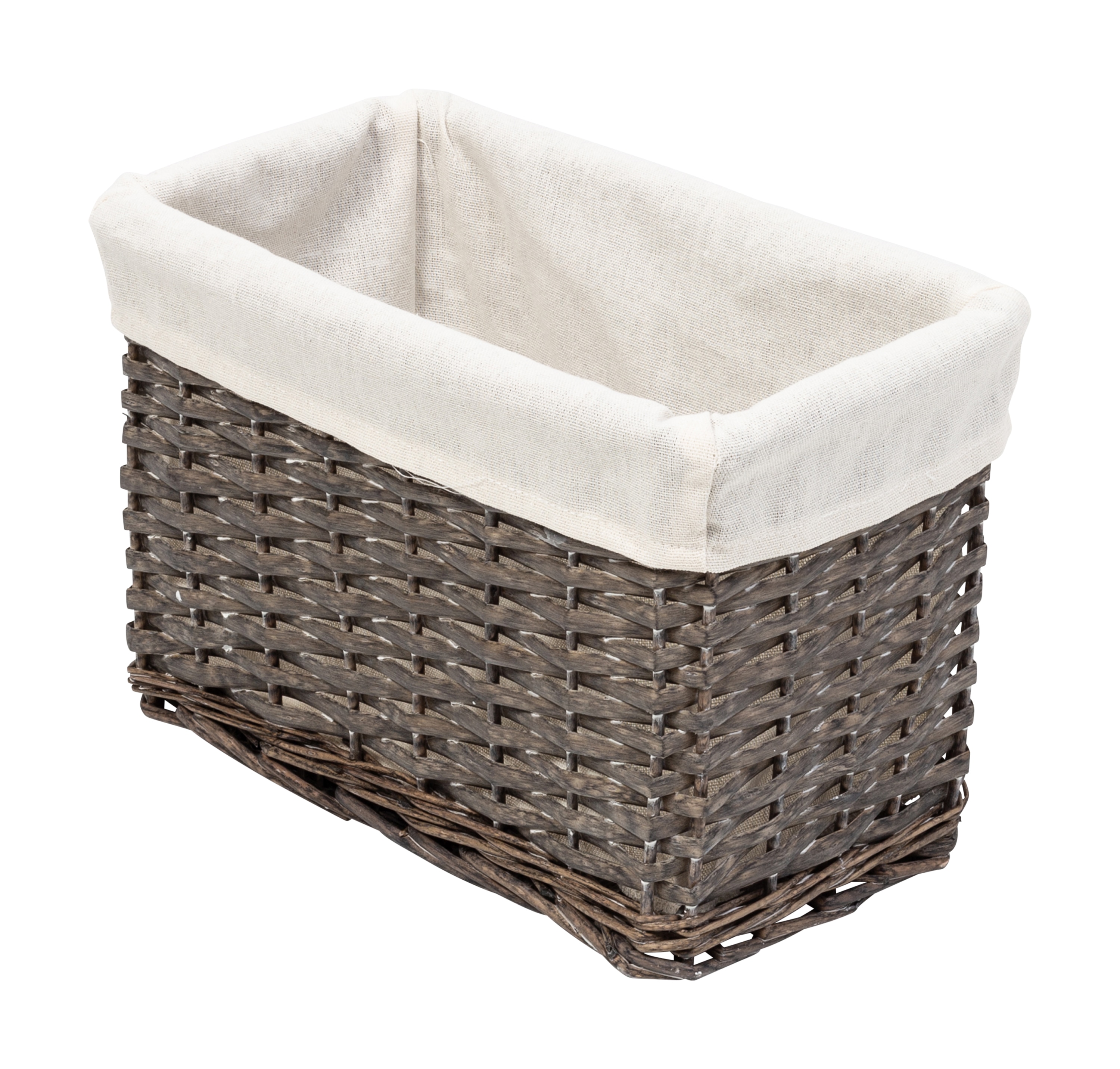 Honey-Can-Do Brown Wood Bathroom Organizer - Woven Water Hyacinth