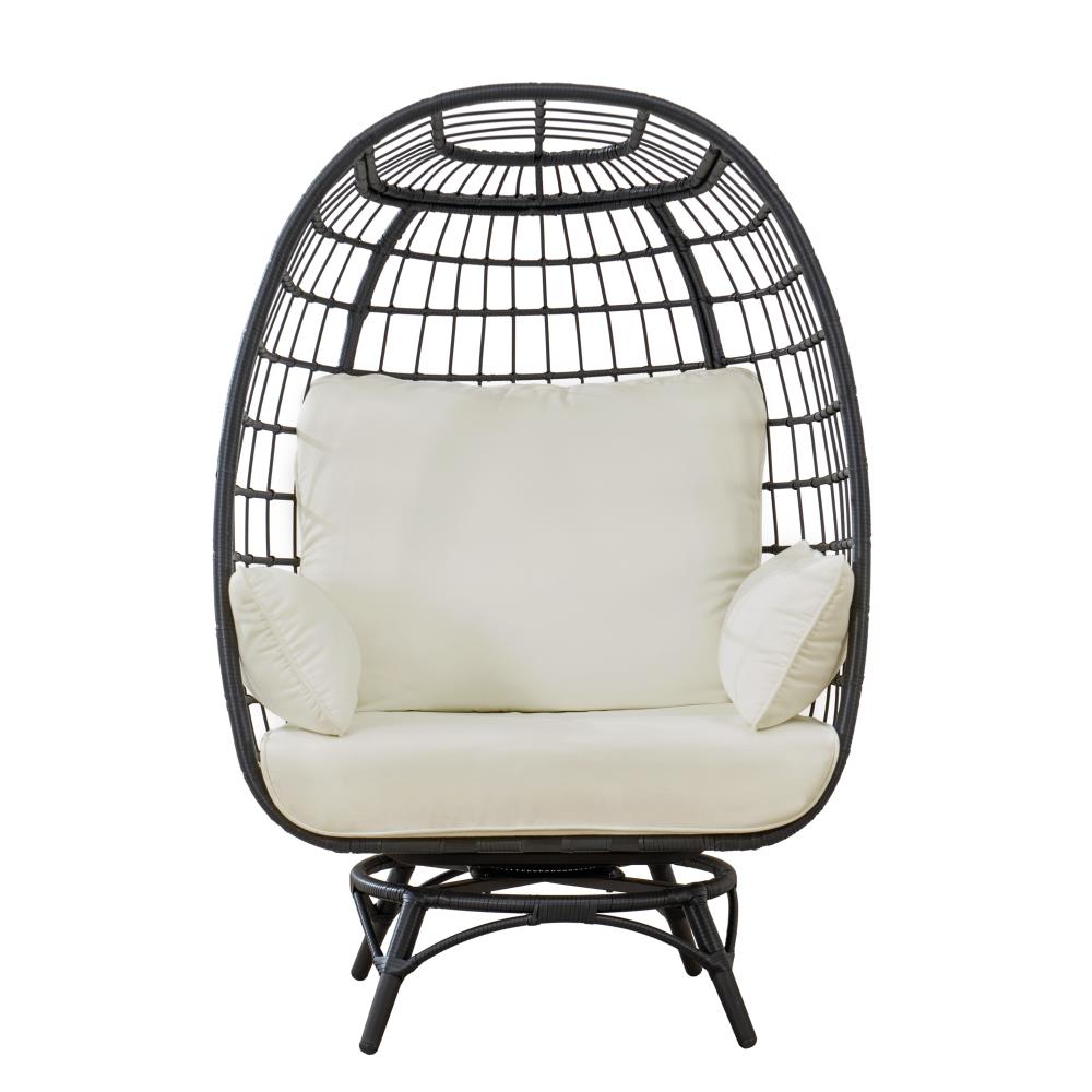 outdoor black egg chair