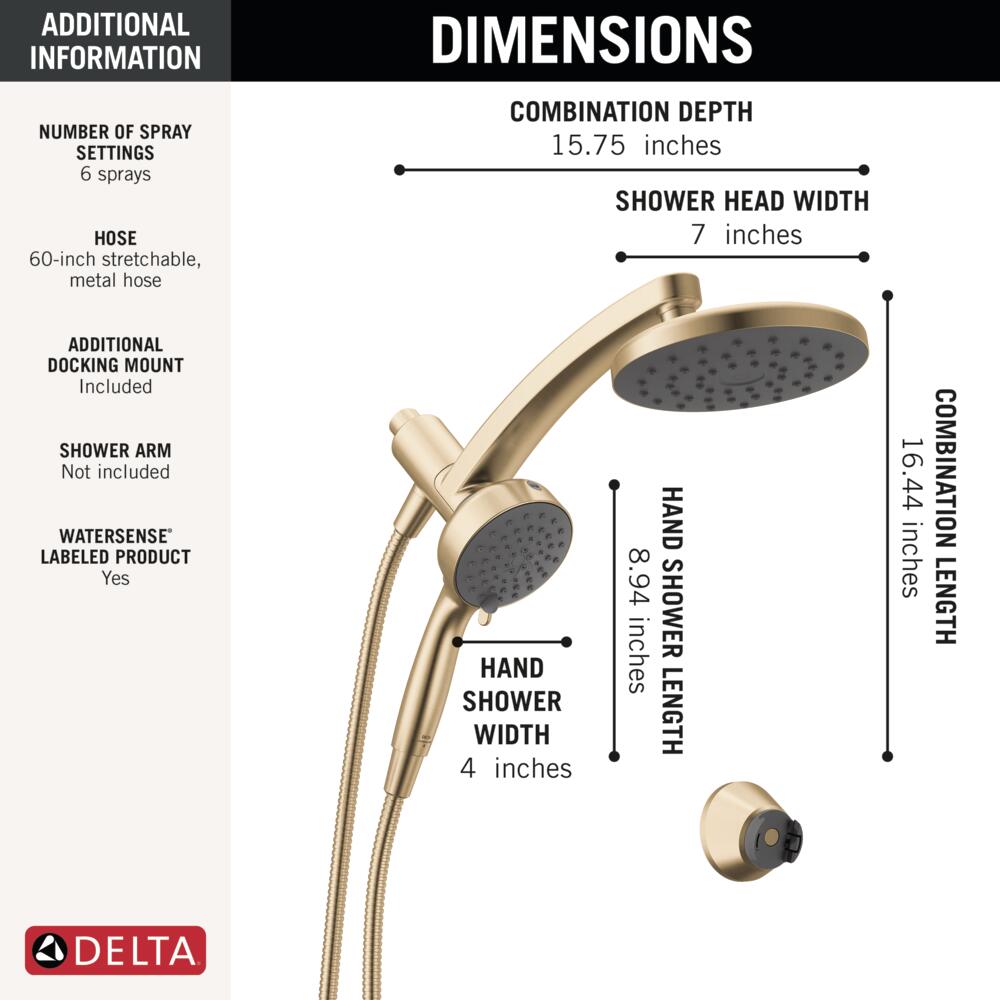 Delta 75648CZ Fixed-Showerhead - View #6