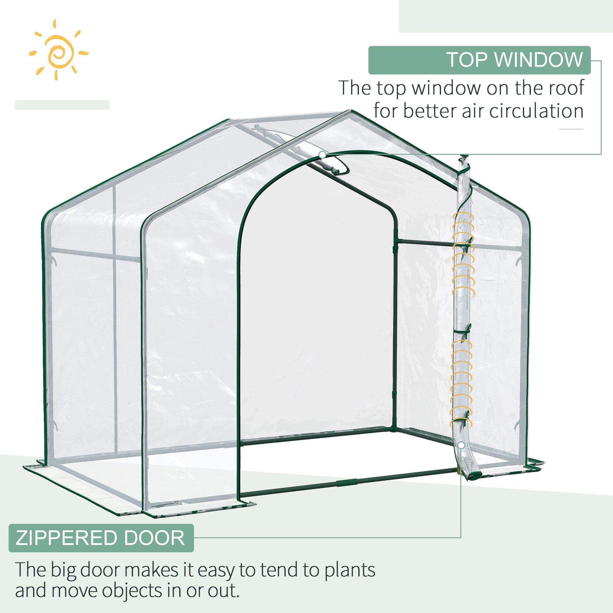 Outsunny 845-154V02CR greenhouses - View #8