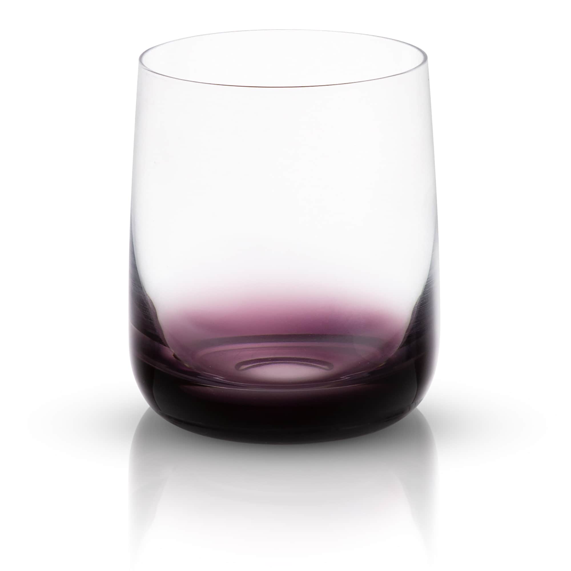 JoyJolt Black Swan Stemless White Wine Glasses, 23.1 oz Set of 4