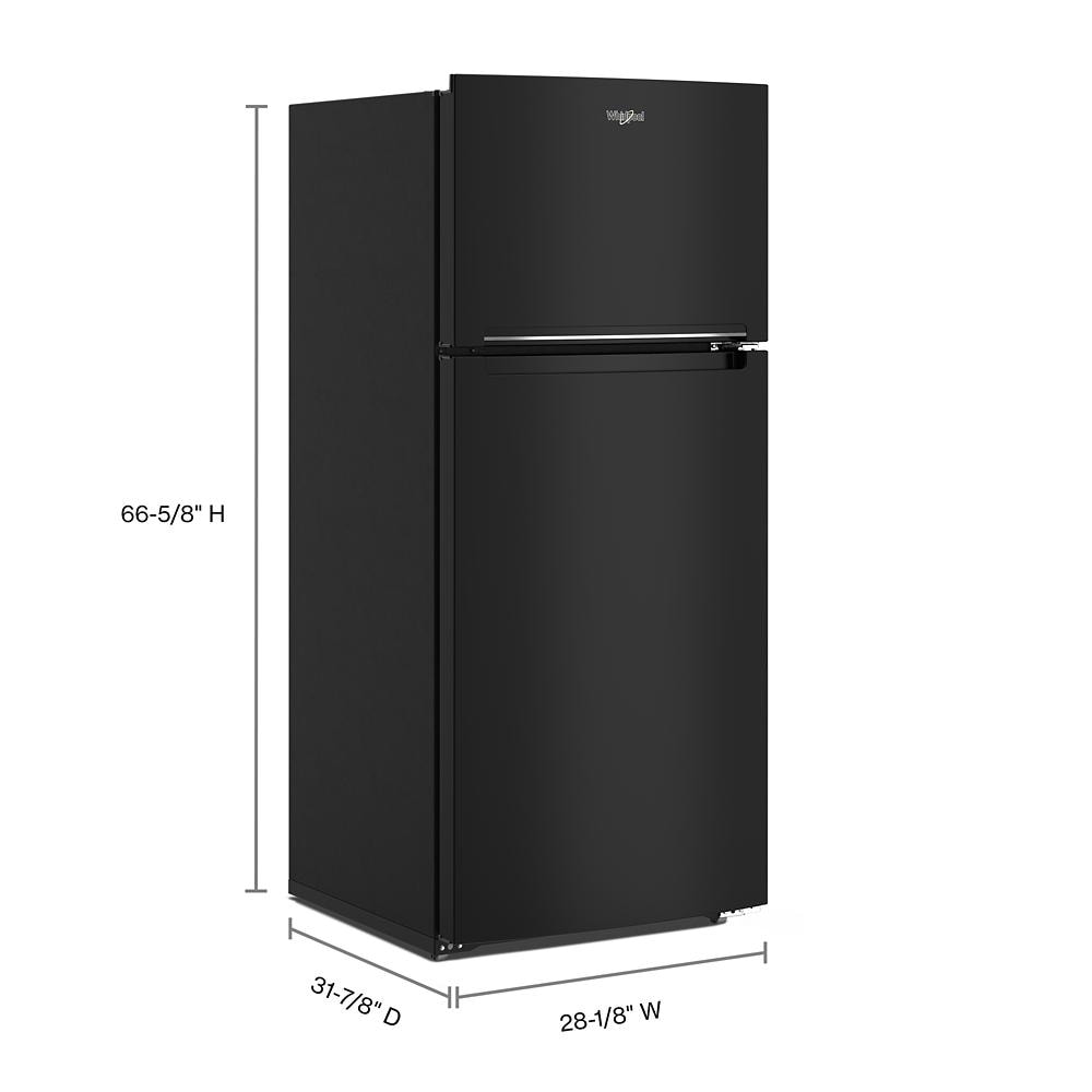 Whirlpool 16.3cu ft Counterdepth TopFreezer Refrigerator (Black) at