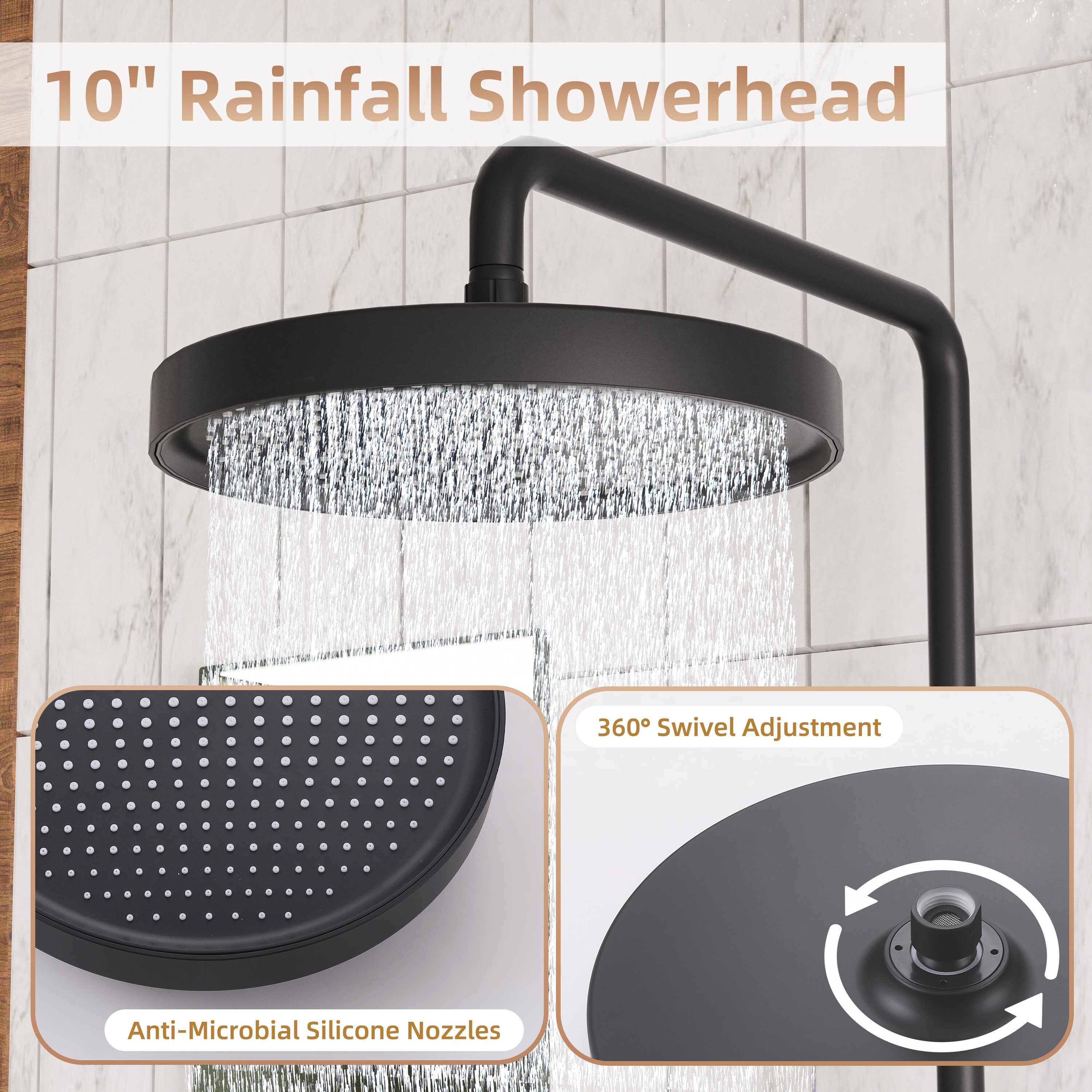 MODLAND MDL1SS38MB3 Showerhead-Bar-Panels - View #7
