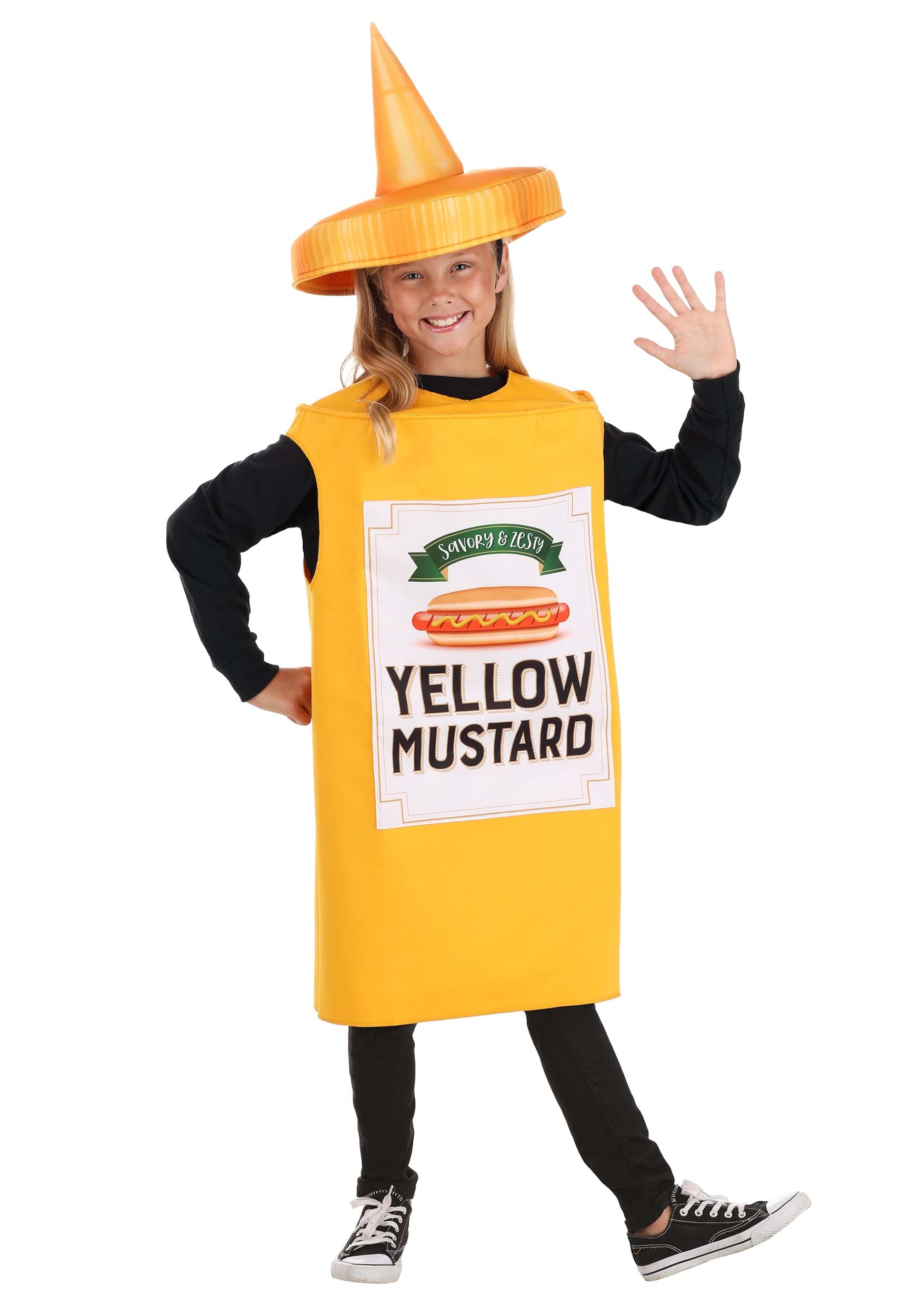 HalloweenCostumes - FUN Costumes Kid's Yellow Mustard Bottle Costume Standard