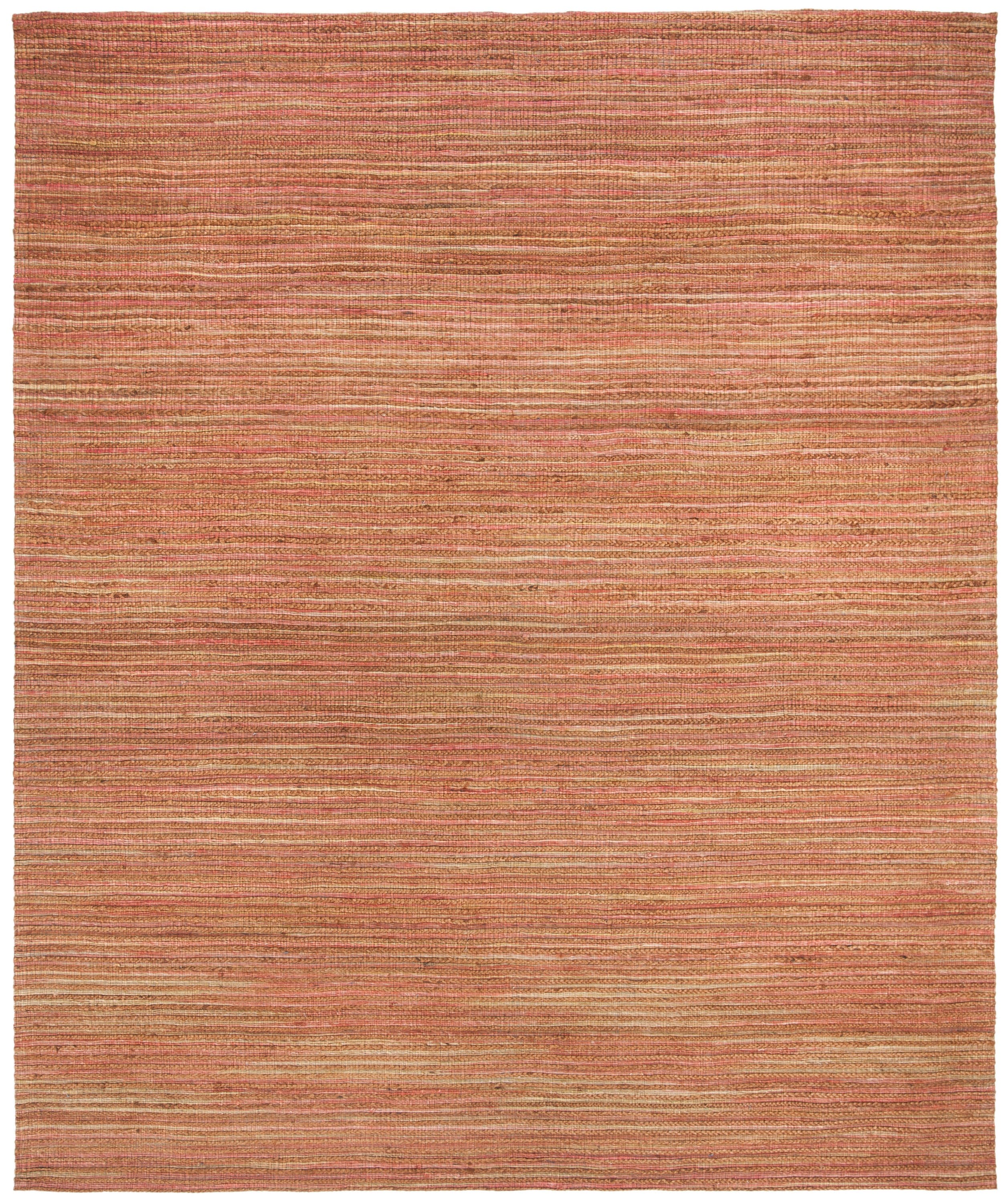 Rust Hand-Knotted Cotton Rectangular 8' x 10' Area Rug