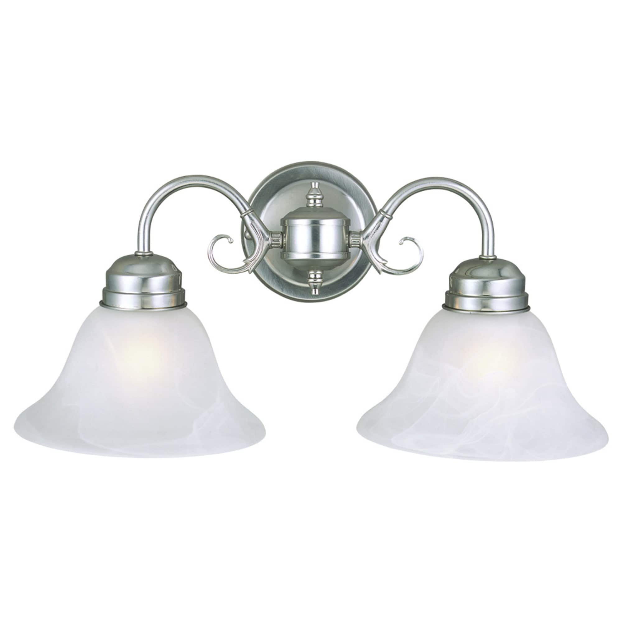 Design House 511600 Millbridge 17.75-in 2 -Light Satin Nickel Traditional Vanity light