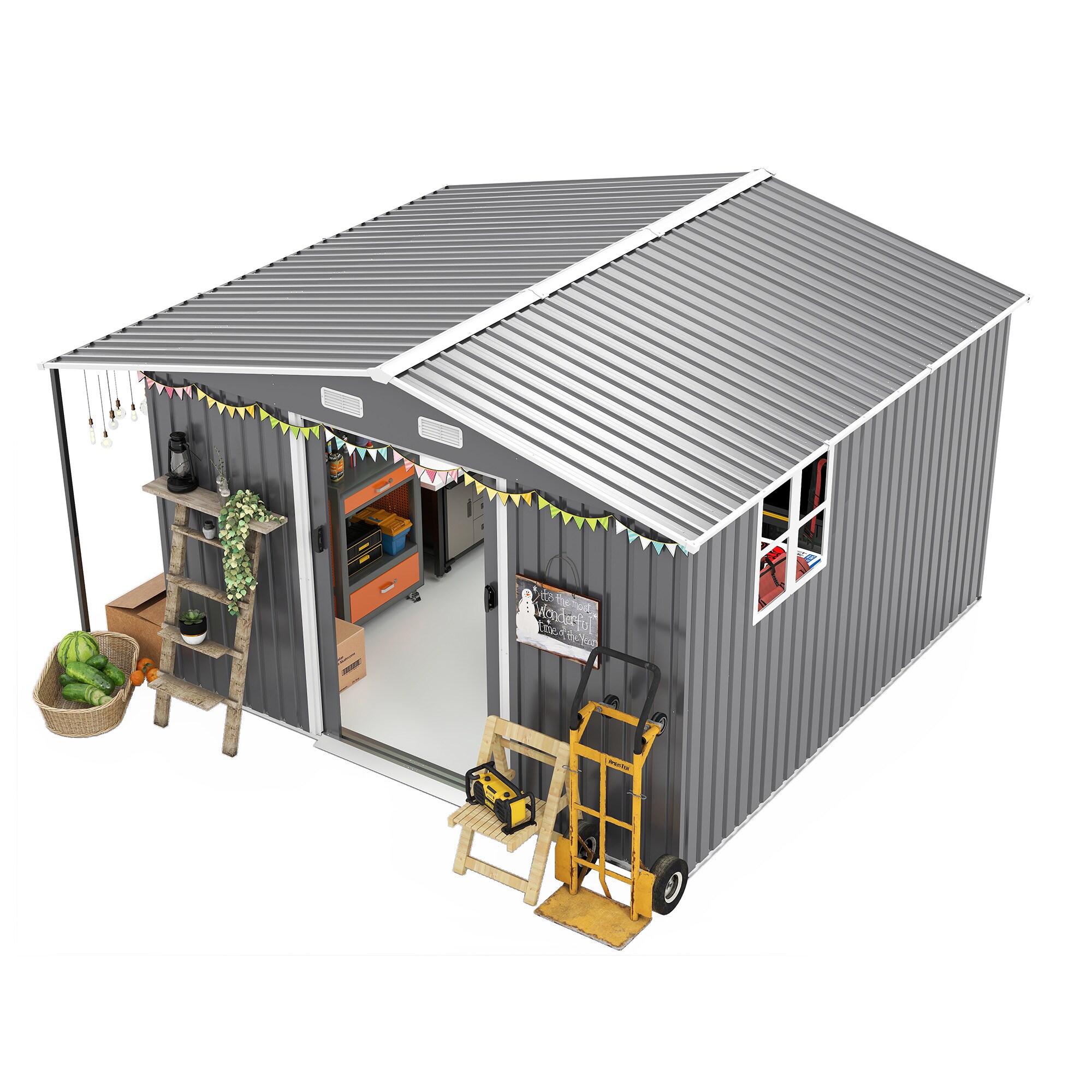 Flynama G-1598S00034 Metal-Storage-Buildings-Sheds - View #6