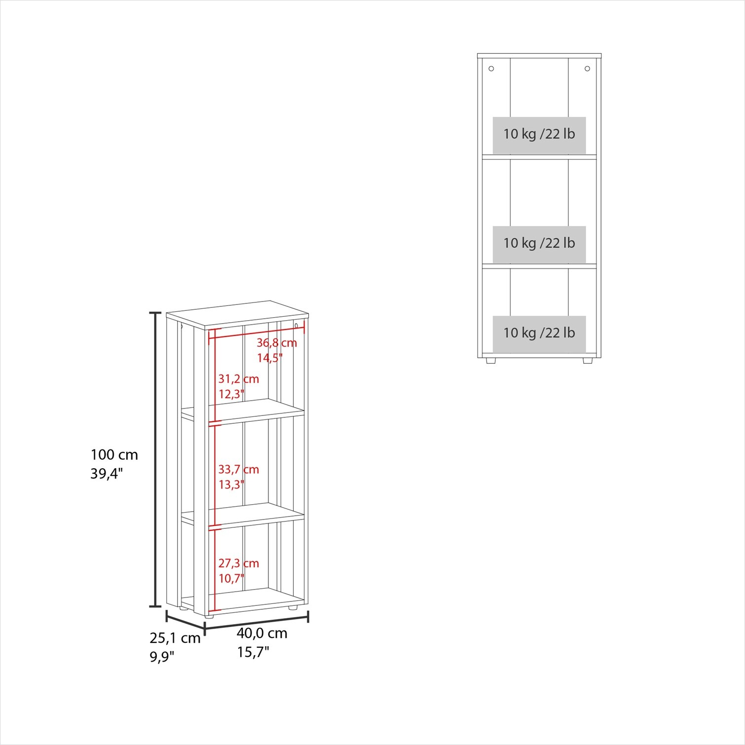 FlowLuxe FKGLE6FIJPLL Free-Standing-Shelving - View #4