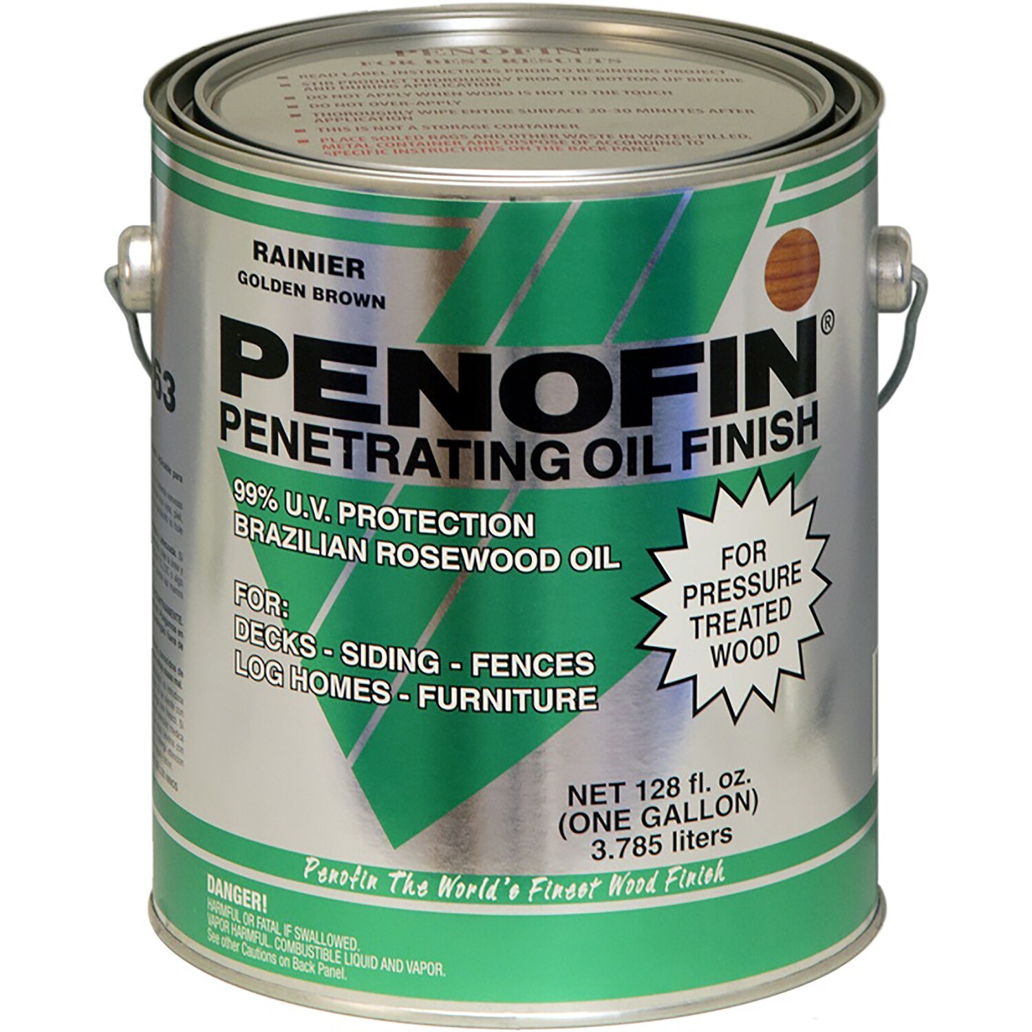 Penofin Transparent Tahoe Oil Based Pressure Treated Wood Stain 1 gal ...