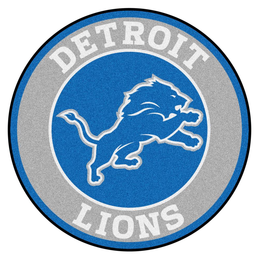 FANMATS Detroit Lions Football Rug