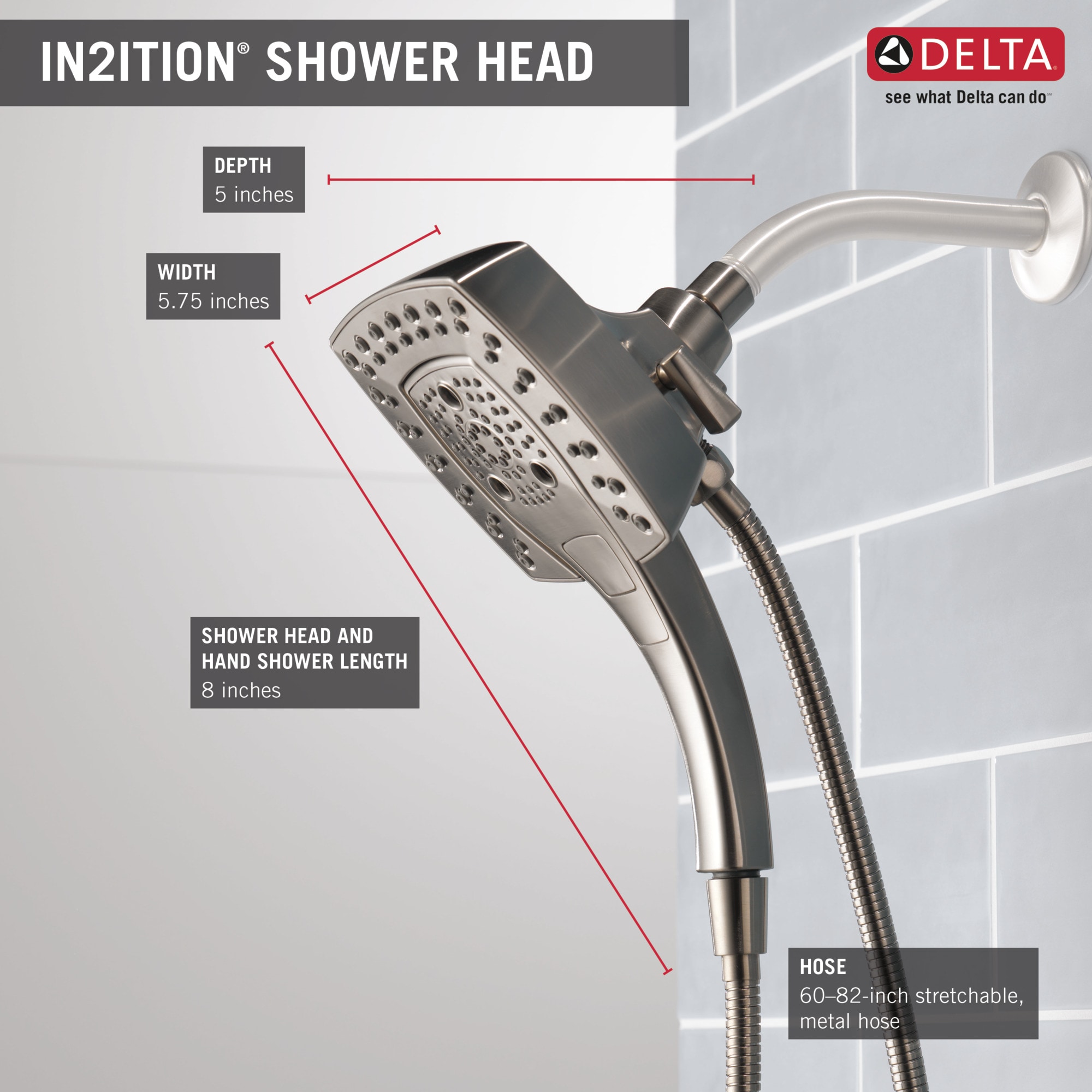 Delta 58474-SS-PR25 Fixed-Showerhead - View #5
