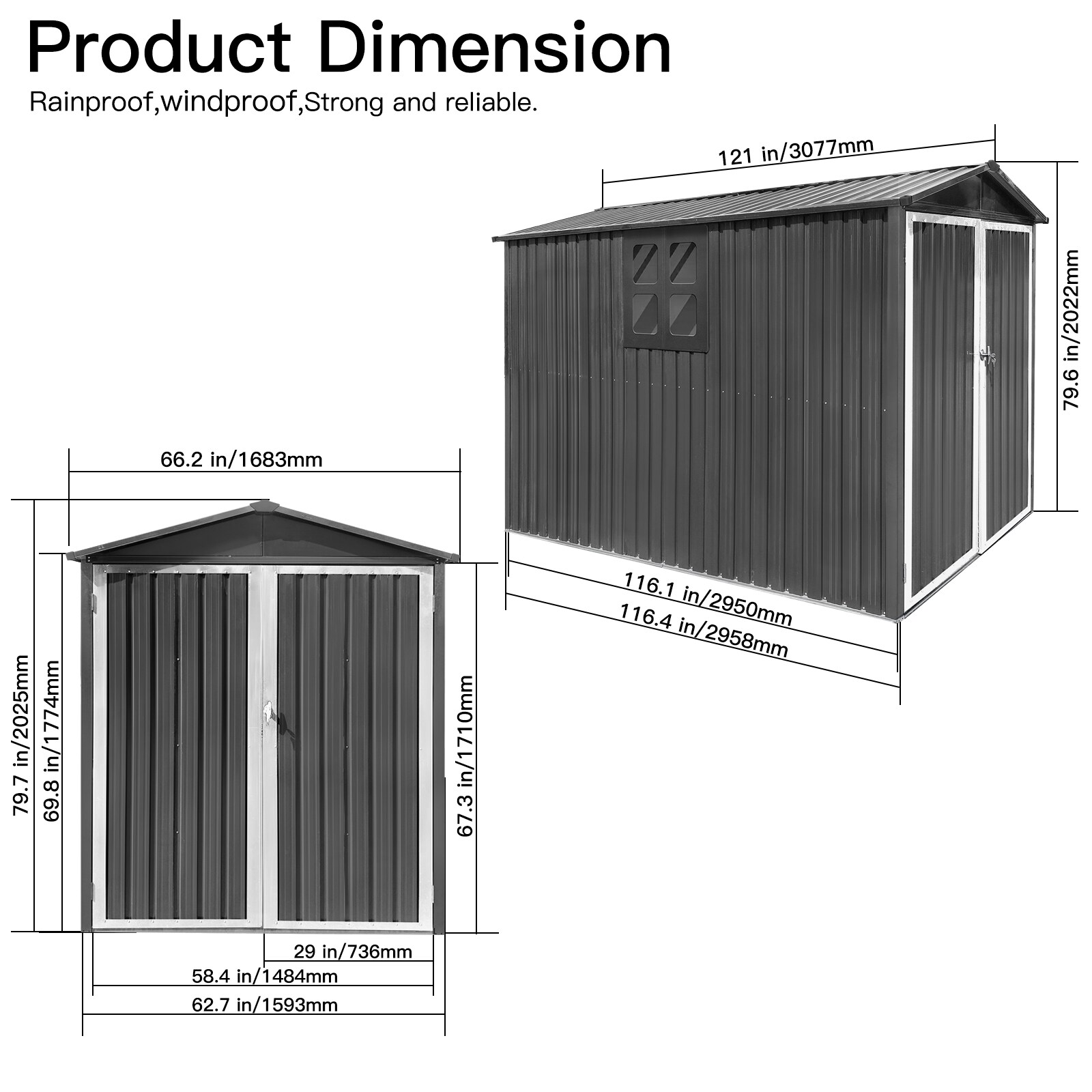 GDFStudio 329245 Metal-Storage-Buildings-Sheds - View #6
