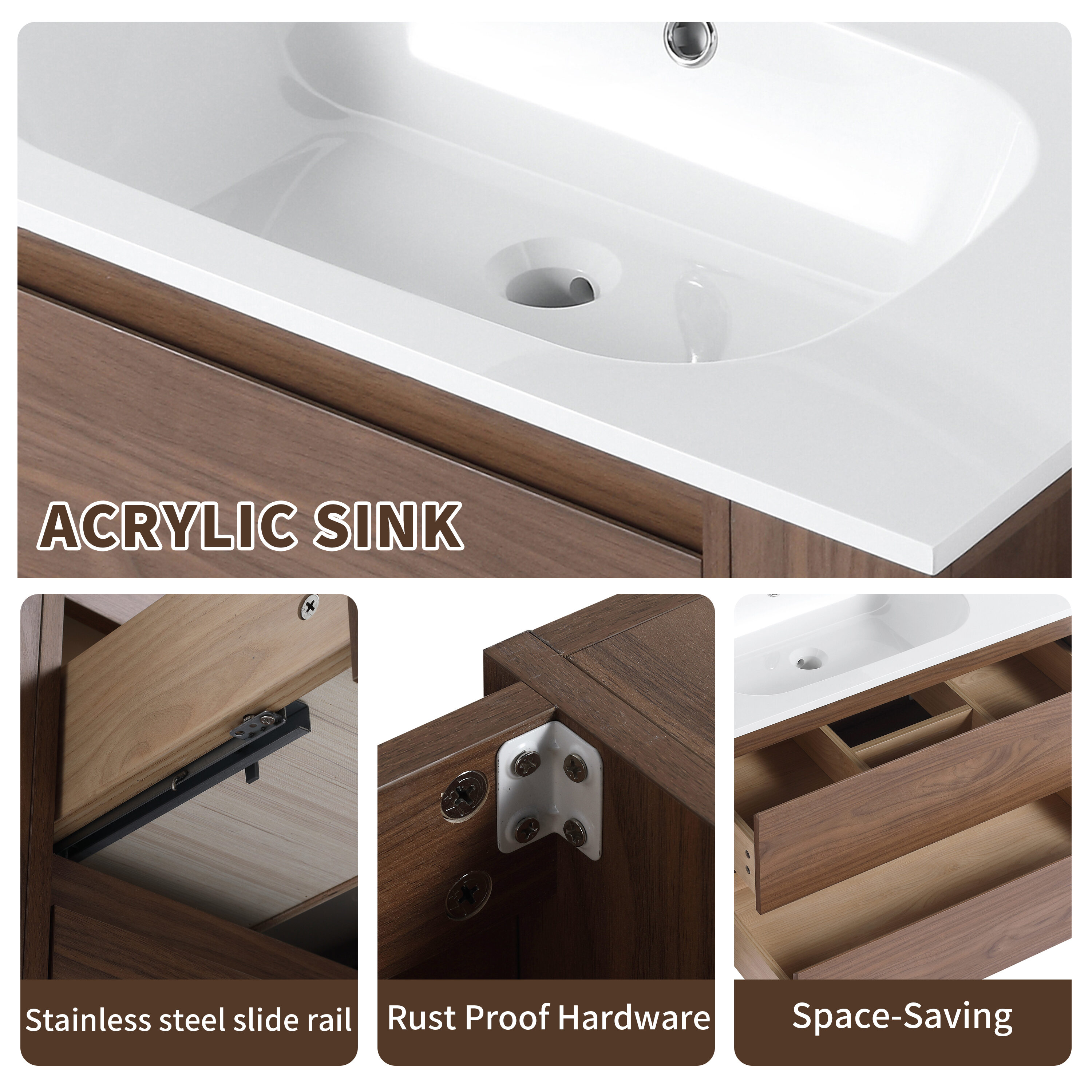 Forclover QNM-0430-WSG Bath-Vanity-Combo - View #6