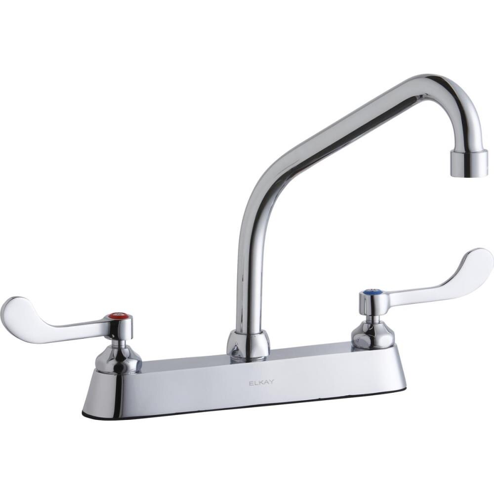 Elkay LK810HA08T4 Chrome Single Handle High-arc Commercial Kitchen Faucet