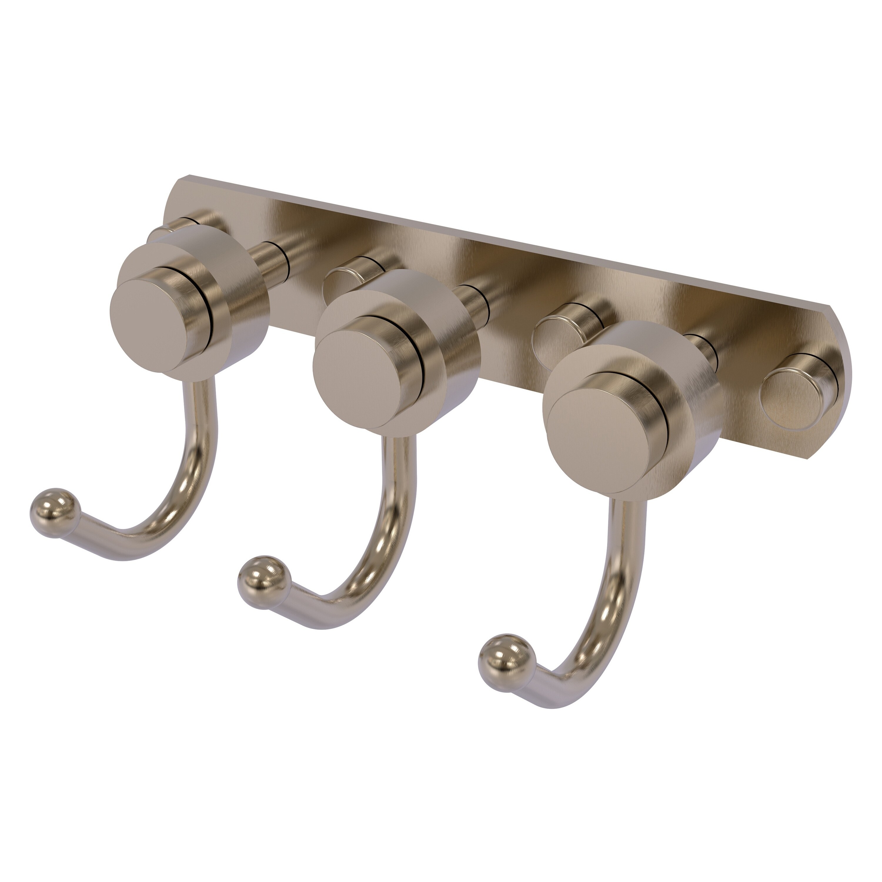 Allied Brass 920-3-PEW Mercury Antique Pewter Triple -Hook Wall mount Towel Hook