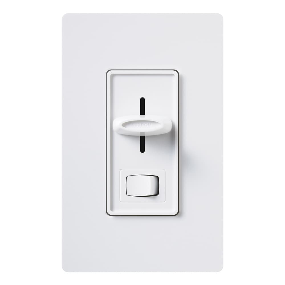 Lutron Skylark Incandescent Single-pole Light Dimmer Switch, White in the Light Dimmers department at Lowes.com