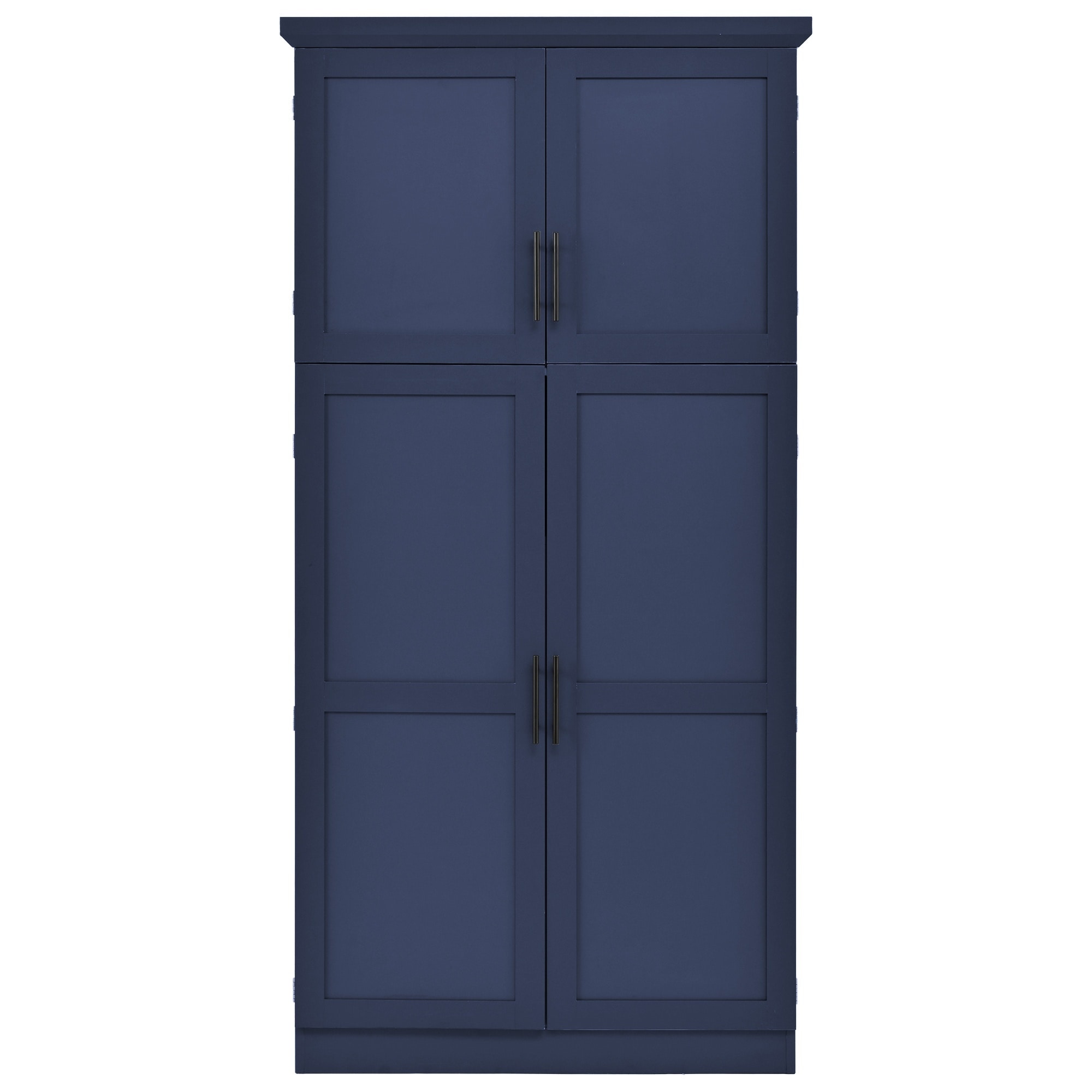 Horizons Prime - 36 inch x 18 inch x 71 inch Blue P2 MDF Freestanding Kitchen Pantry Cabinet with...