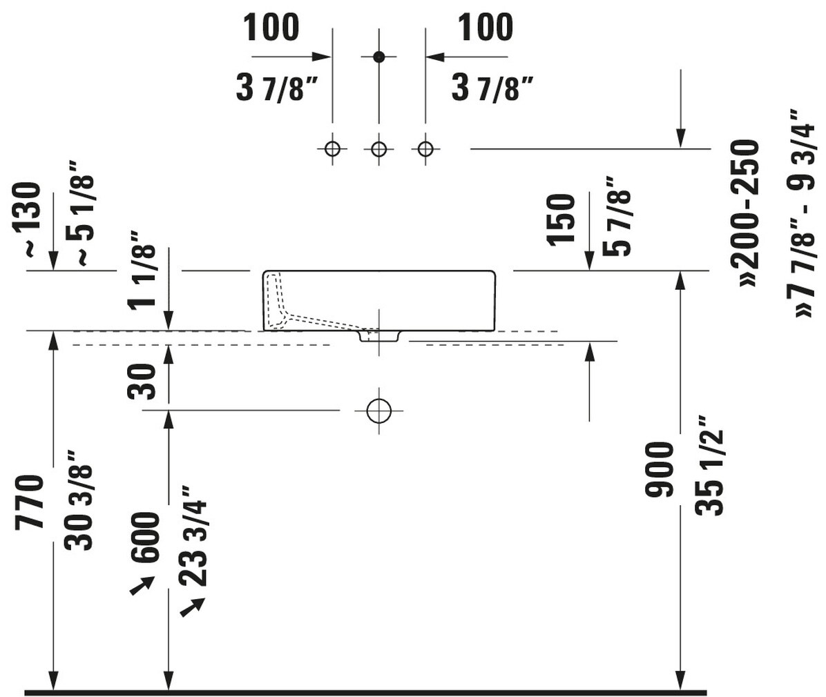 Duravit 0455500000 Bath-Sink - View #9