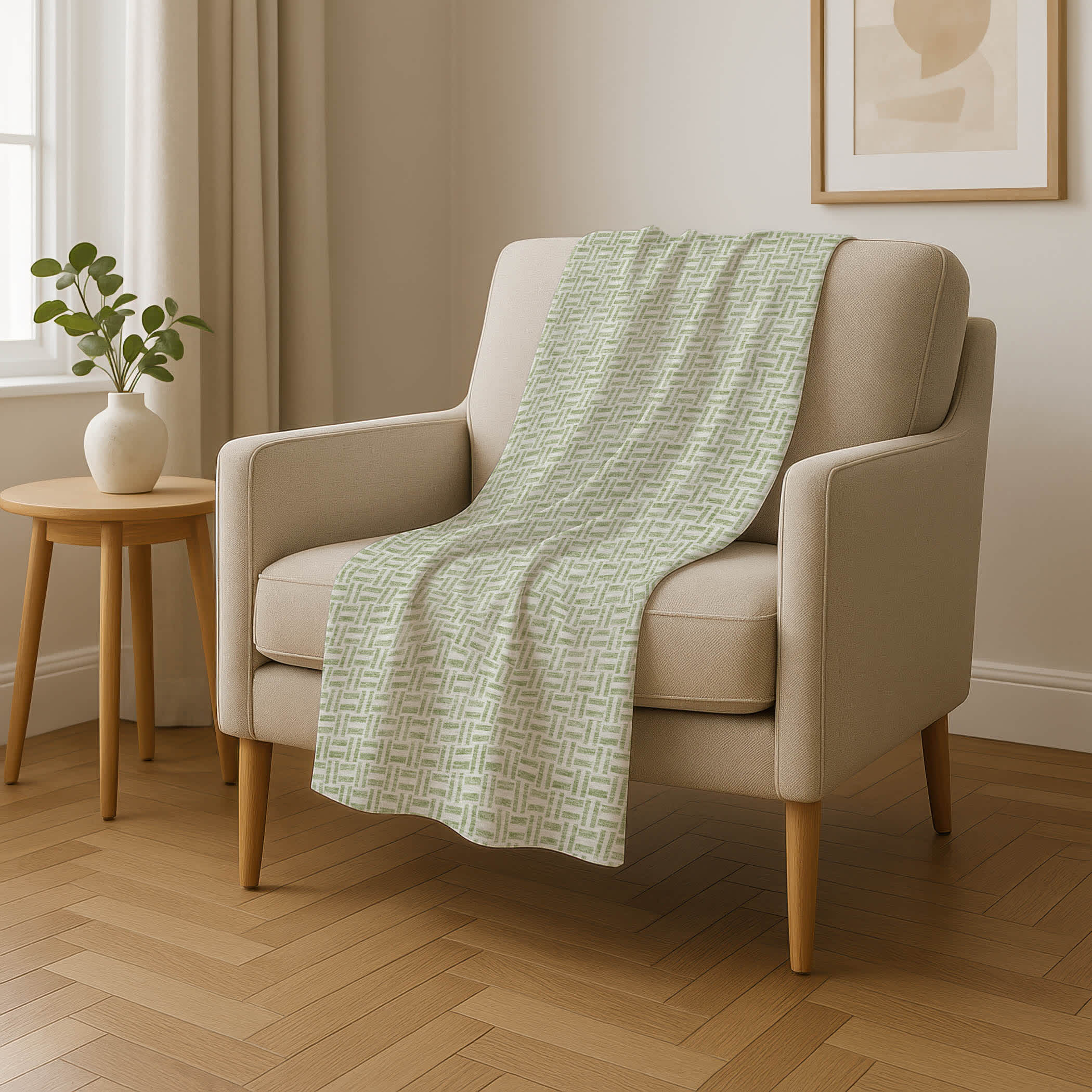 Premium Machine Washable Addison ASB911 Aloe 50 x 70 inches Sherpa Throw Blanket