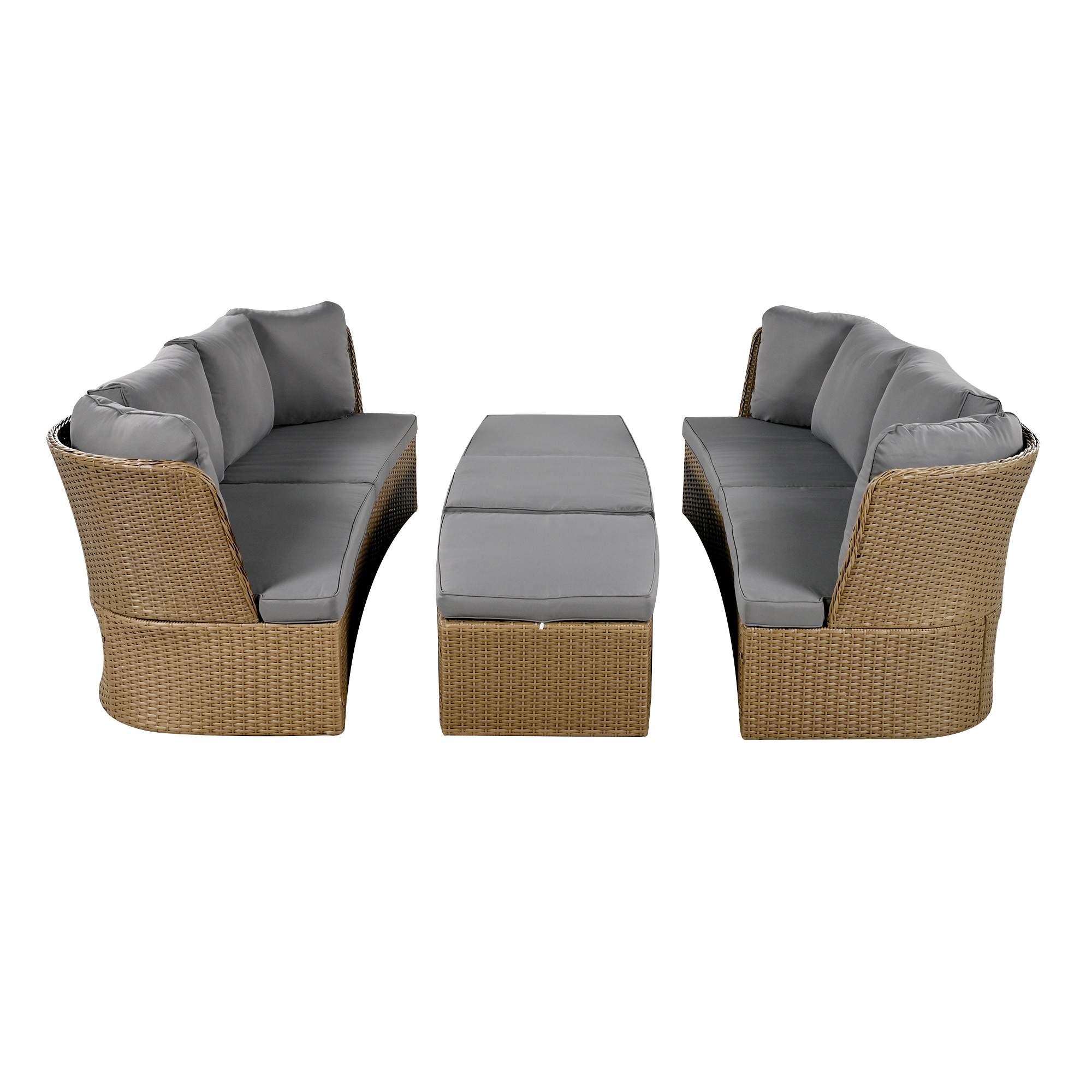 Direct Wicker DWS-399AAE-GR Patio-Conversation-Sets - View #4