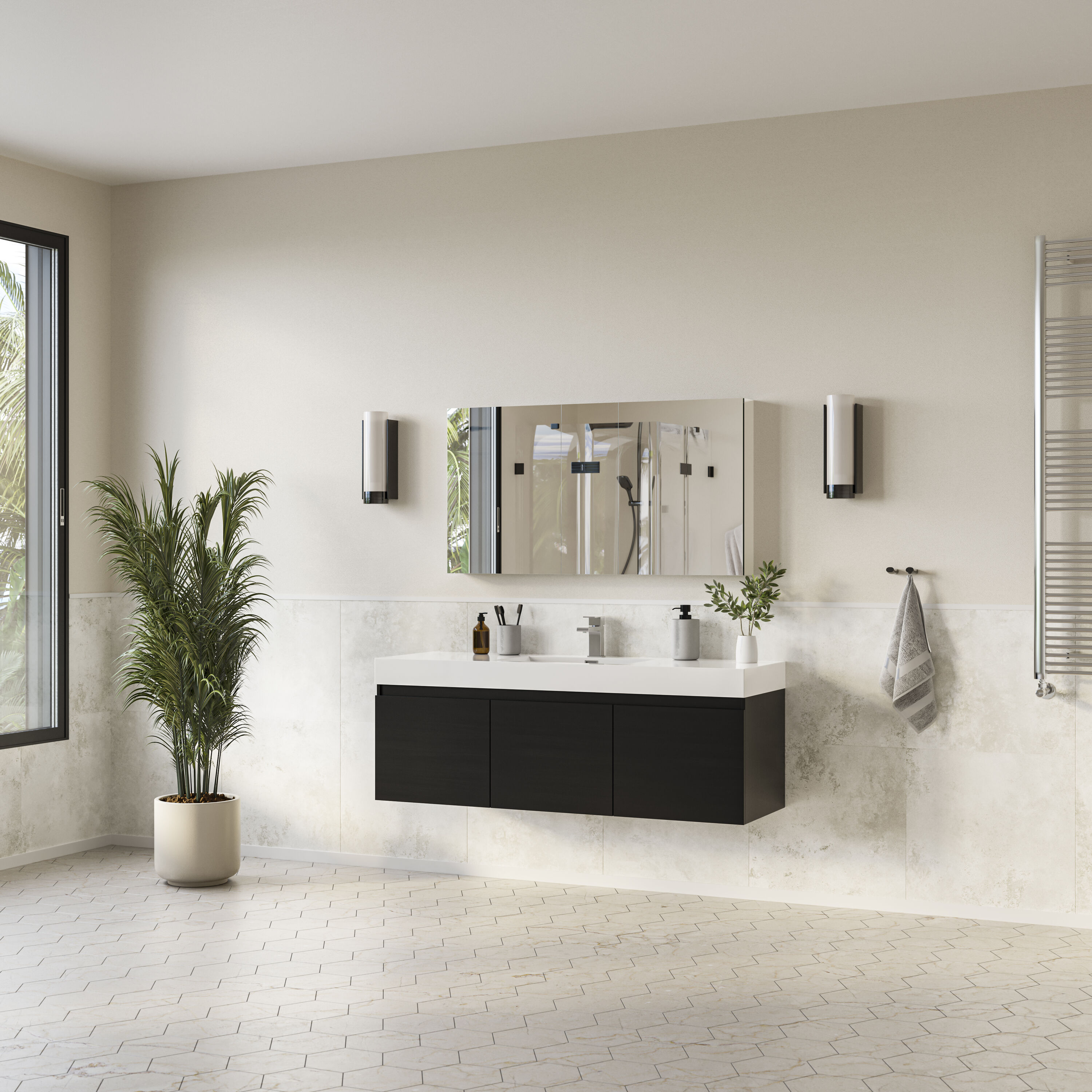 Fresca FVN8041BW Bath-Vanity-Combo - View #4