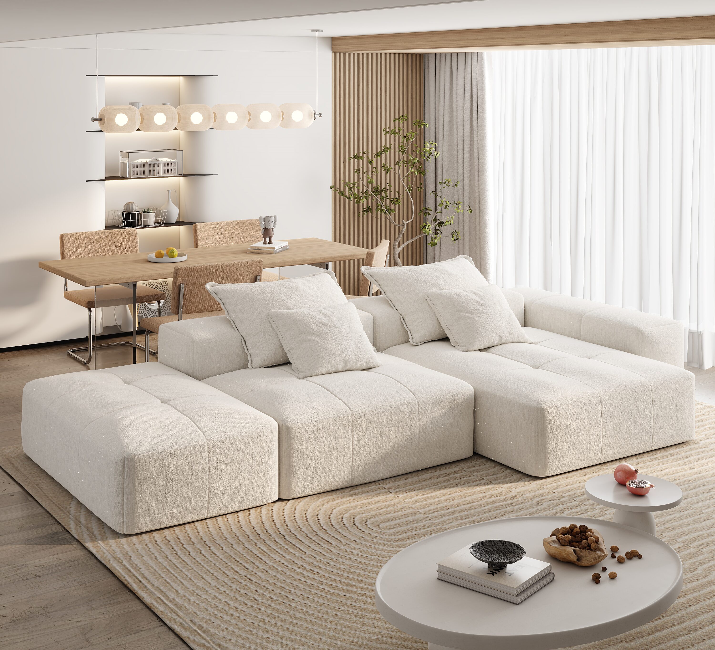 Homy Casa HJCSQJ-BG Sofas-Loveseats - View #3