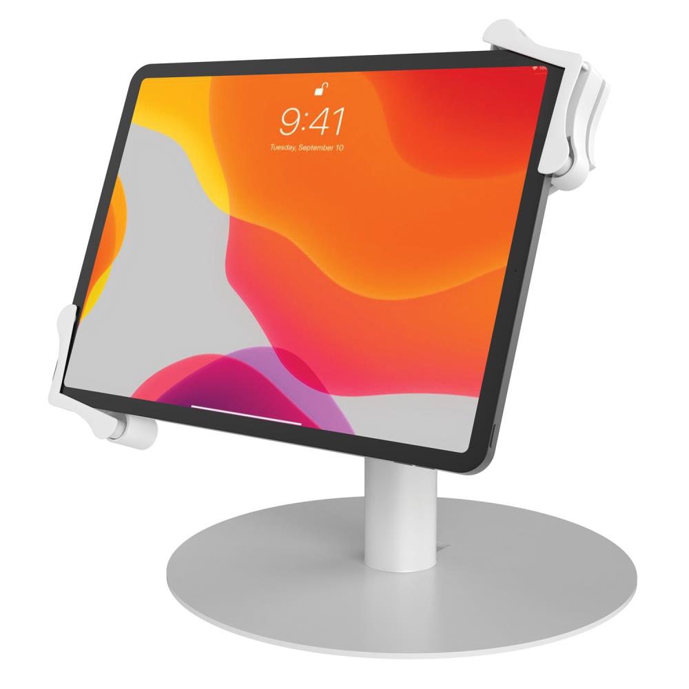 CTA Digital CTAPADUGTW Universal Grip Kiosk Stand For Tablets (White)