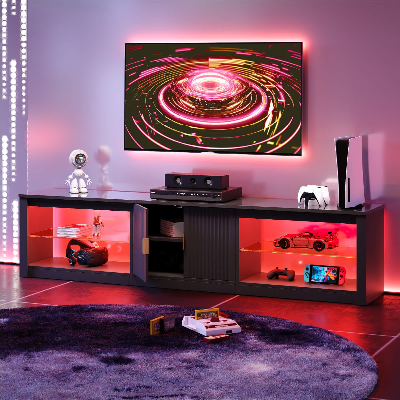 Bestier LOW-L101820C-YBLK Tv-Stands - View #5